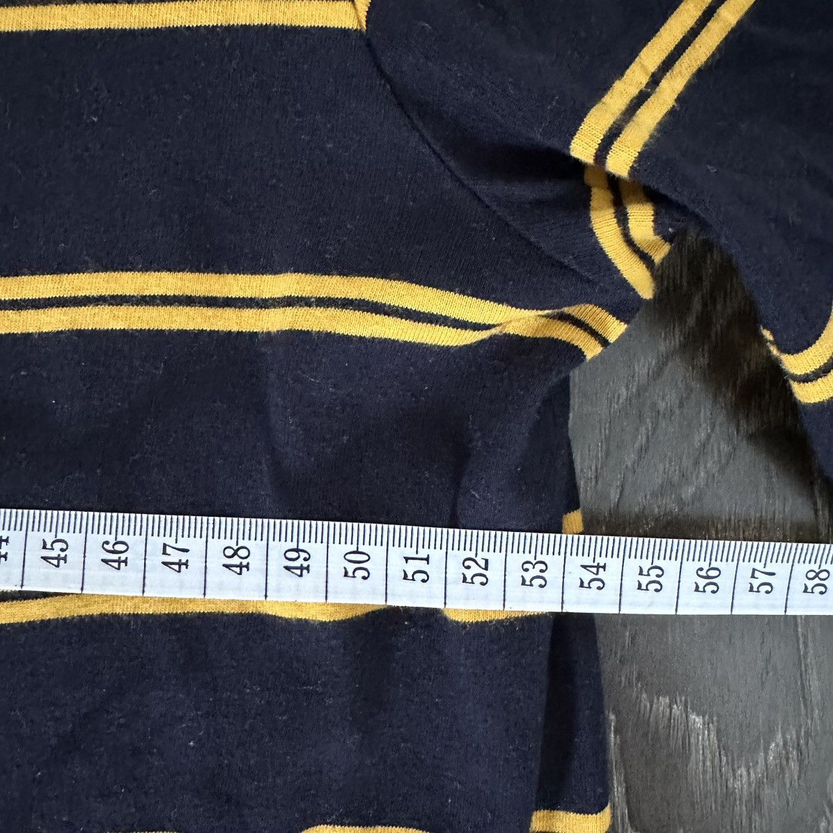 Scotch & Soda Scotch & Soda Black and Yellow Striped Tshirt Size L Size US L / EU 52-54 / 3 - 4 Thumbnail