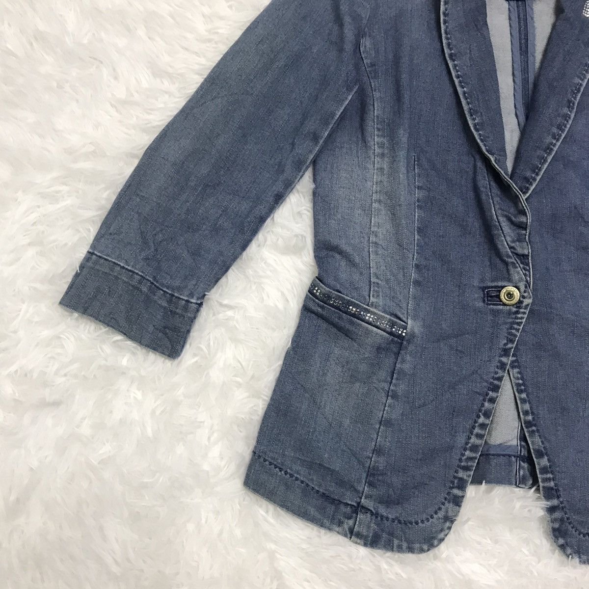 Japanese Brand Only jeans made with swarovski jacket Size XS / US 0-2 / IT 36-38 - 3 Thumbnail