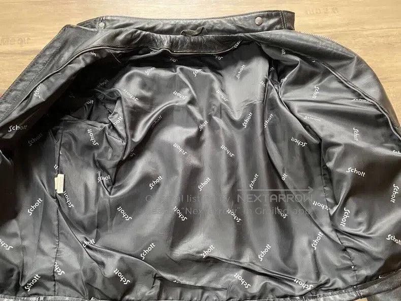 Schott Schott Straight stand-up collar leather jacket Size US XXS / EU 40 - 4 Thumbnail