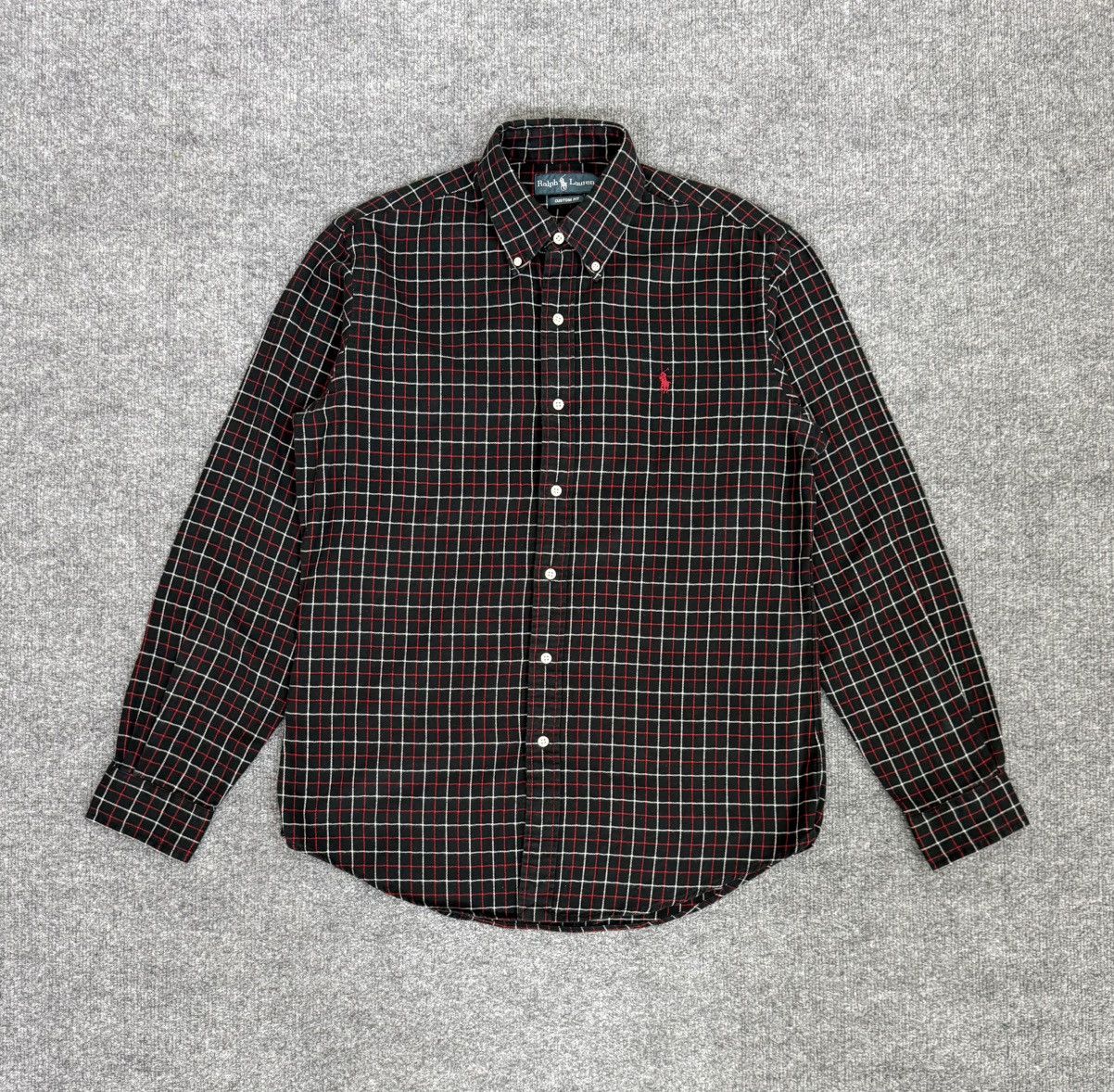 Ralph Lauren Vintage 2000s Ralph Lauren Plaid Flannel Shirt Black Red M Size US M / EU 48-50 / 2 - 1 Thumbnail