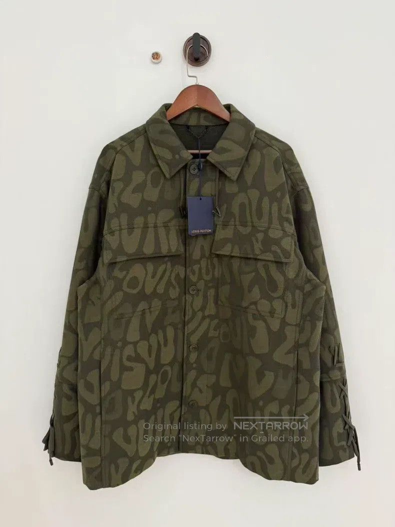 Louis Vuitton Louis Vuitton Army green monogrammed logo jacket Size US M / EU 48-50 / 2 - 1 Thumbnail