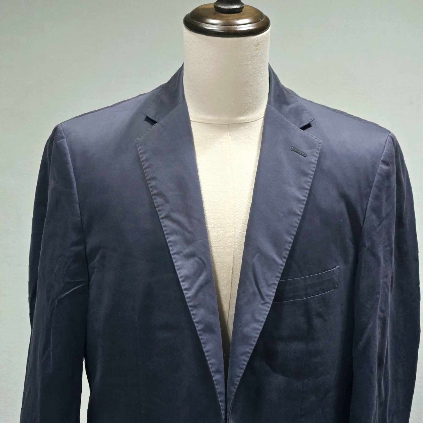 Vintage J Hilburn Sport Coat Blazer Wool Jacket Mens Vintage Blue Size 40-42 Lined Size 40R - 4 Thumbnail