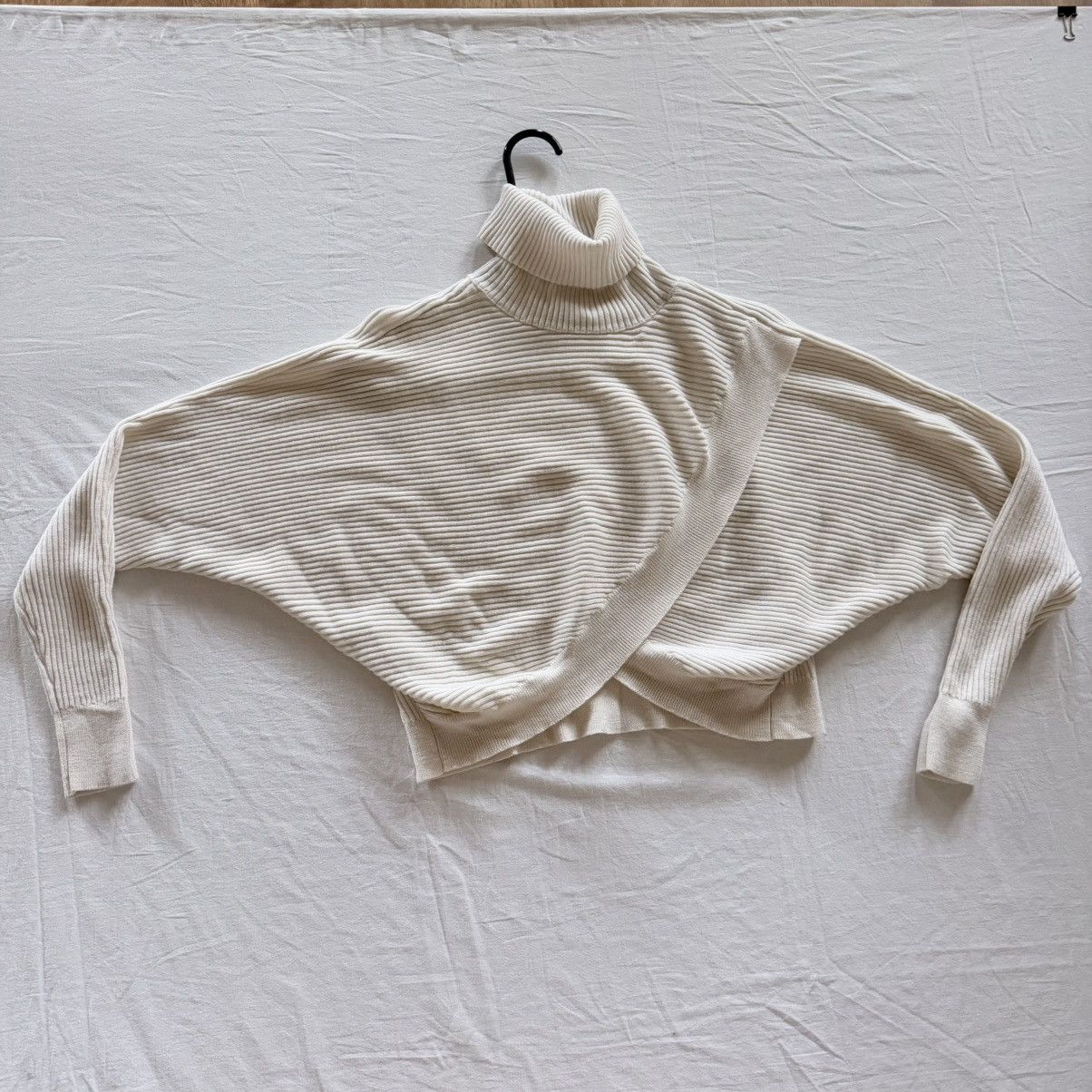 Allsaints AllSaints Marias Jumper XS 100% Merino Wool Cropped Layered Size XS / US 0-2 / IT 36-38 - 19 Thumbnail