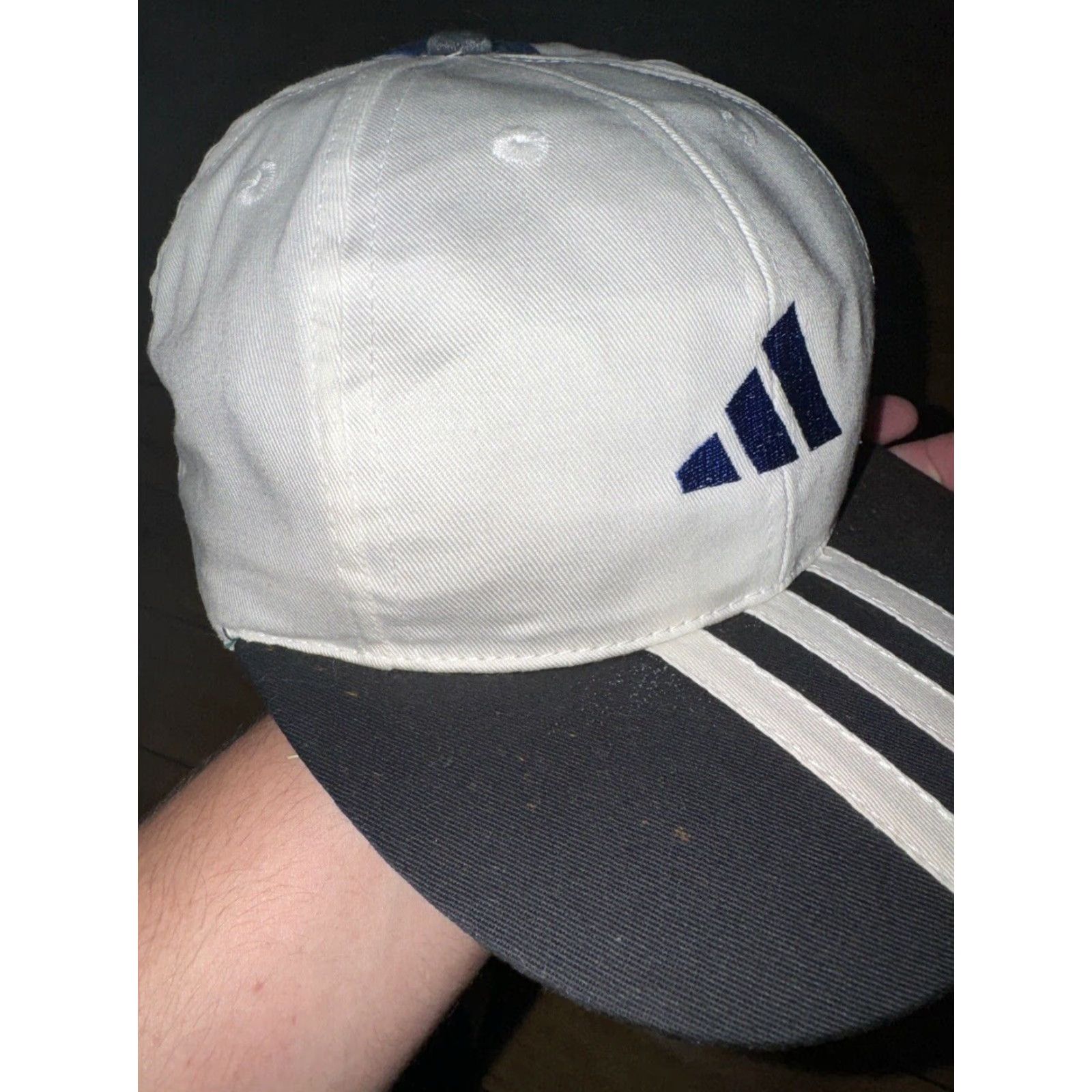 Adidas VINTAGE Adidas 5 Panel Hat Adjustable SnapBack Mens One Size White Snapback Hat Adjustable Size ONE SIZE - 7 Thumbnail