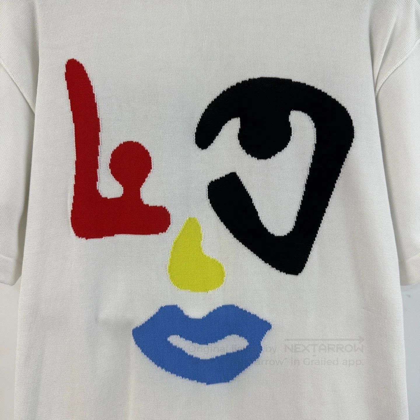 Louis Vuitton LV Face Pattern Knitted Short-Sleeve. Size S / US 4 / IT 40 - 6 Thumbnail