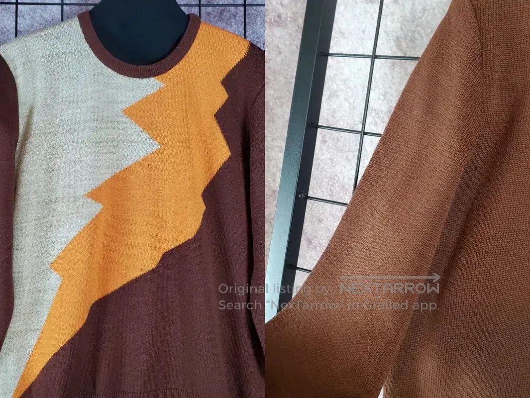 Dior Dior Brown Wool Long Sleeve Pullover Sweater . Size M / US 6-8 / IT 42-44 - 5 Thumbnail