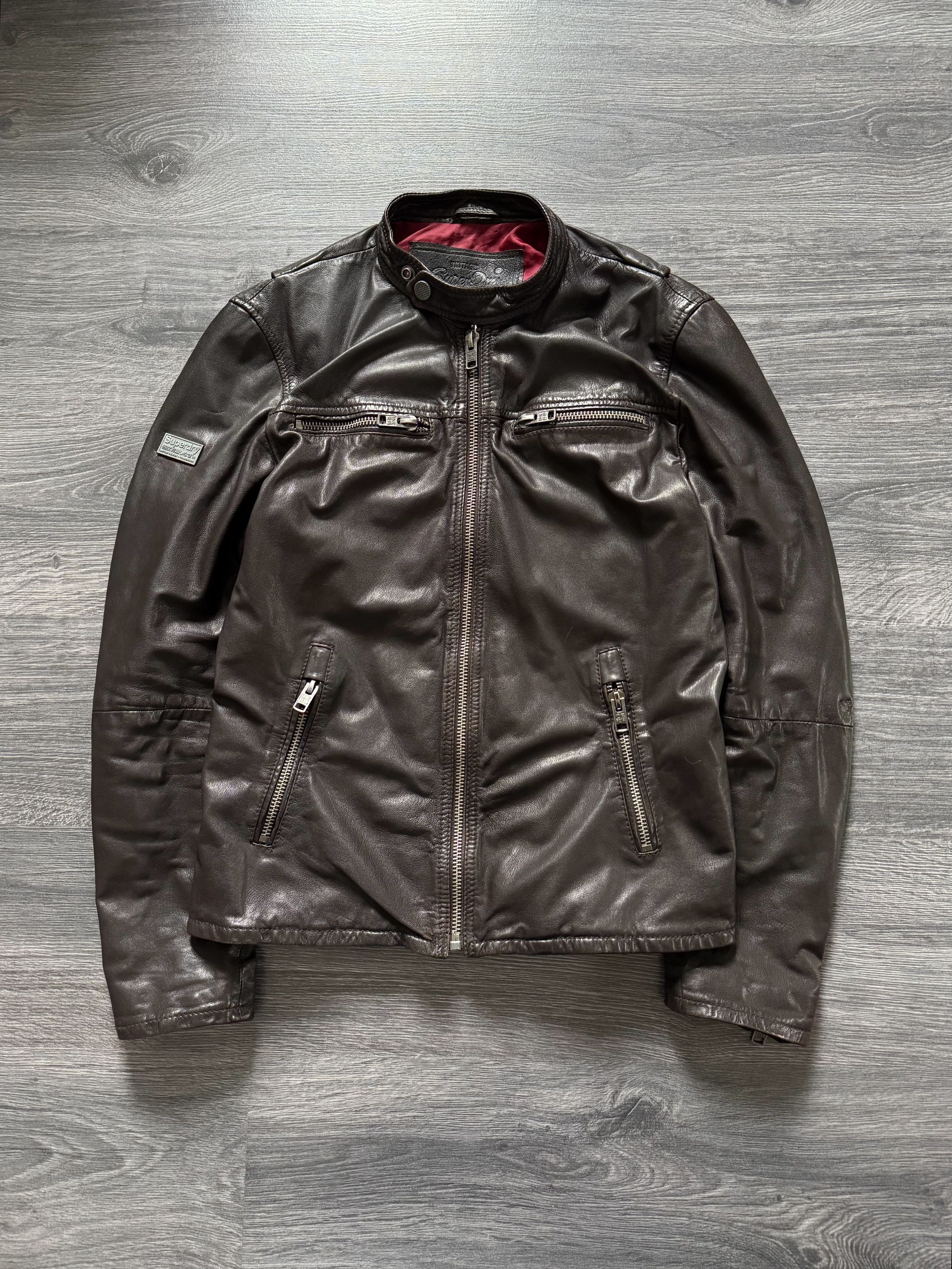 G-Star × Superdry × Vintage Vintage Superdry Japan Biker Racing Leather Jacket Size US M / EU 48-50 / 2 - 3 Thumbnail