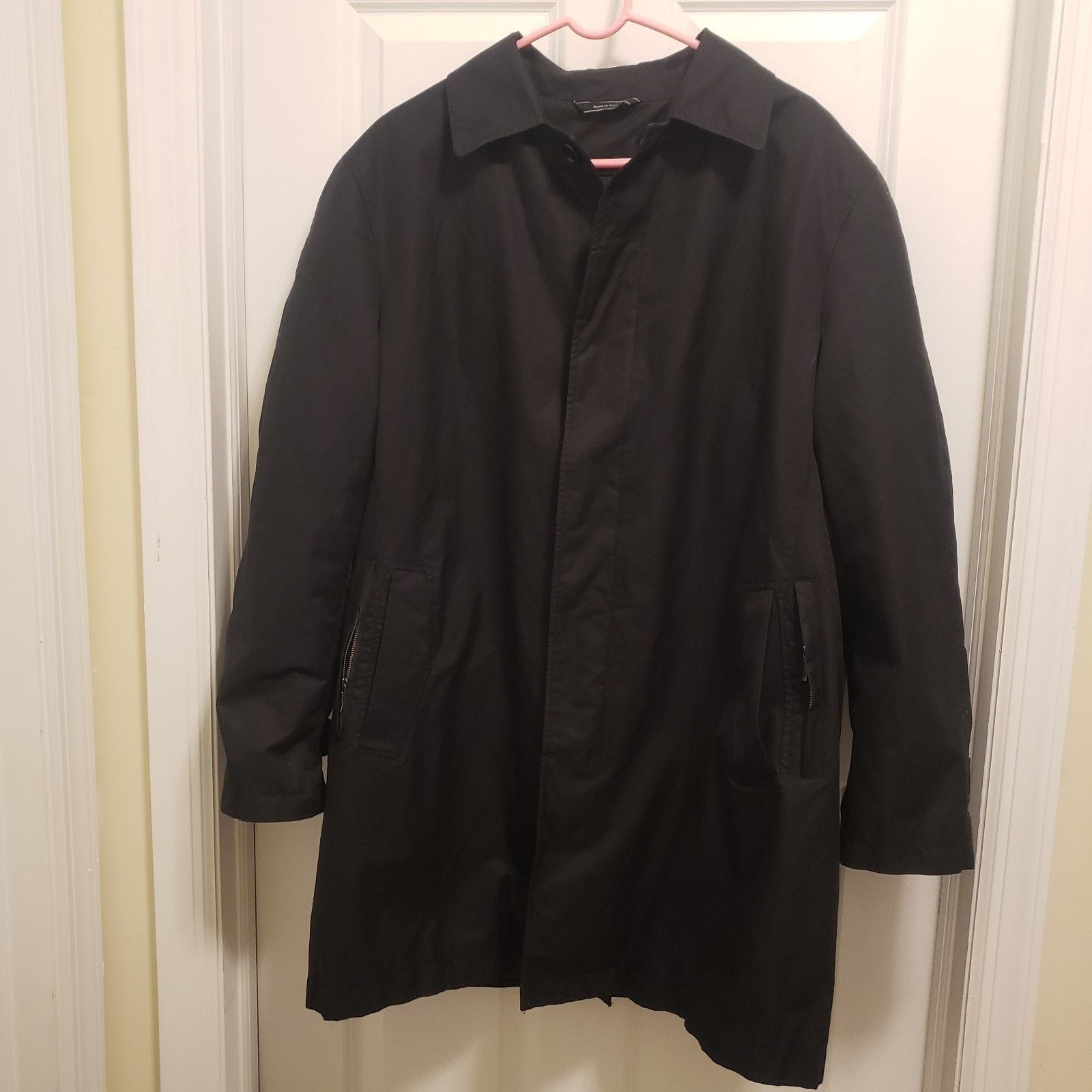 Tom James Tom James MidLength Raincoat Removable Quilted Liner Black Size US XXL / EU 58 / 5 - 3 Thumbnail