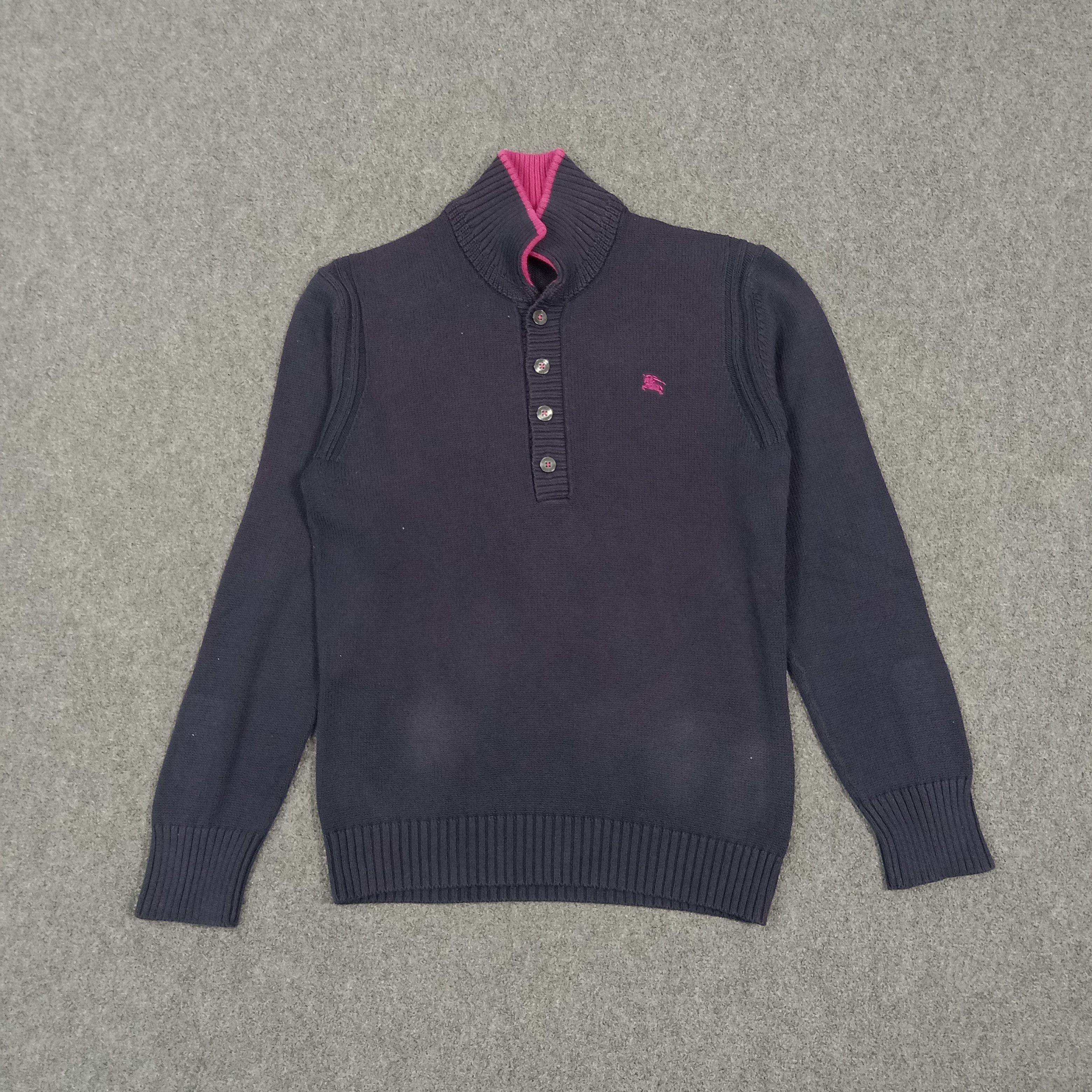 Burberry Burberry Black Label Knit Polo Sweater E1A18 Size US S / EU 44-46 / 1 - 1 Thumbnail