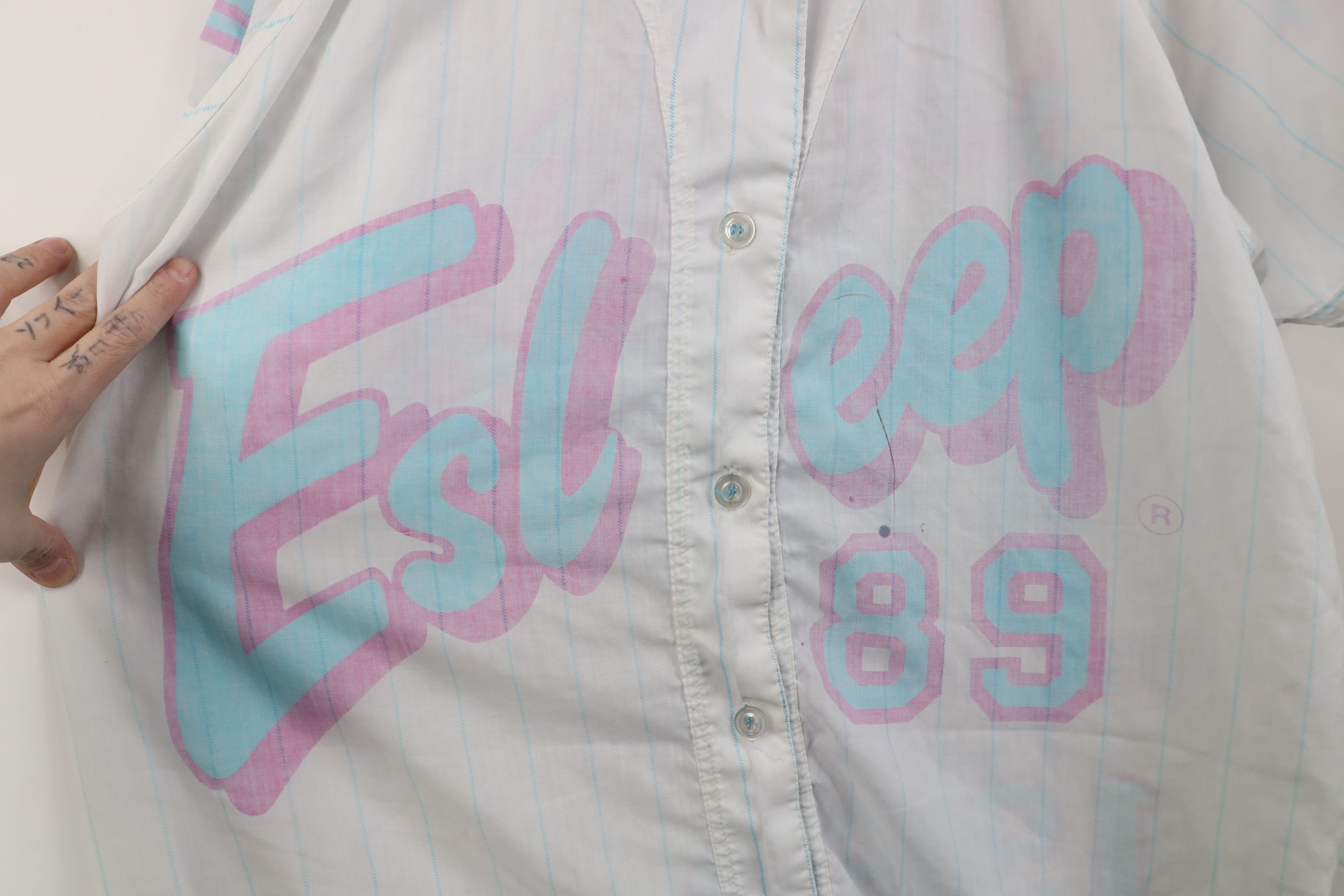 Vintage Vintage 80s Streetwear Night Gown Sleep Baseball Jersey Size XXL / US 16-18 / IT 52-54 - 6 Thumbnail