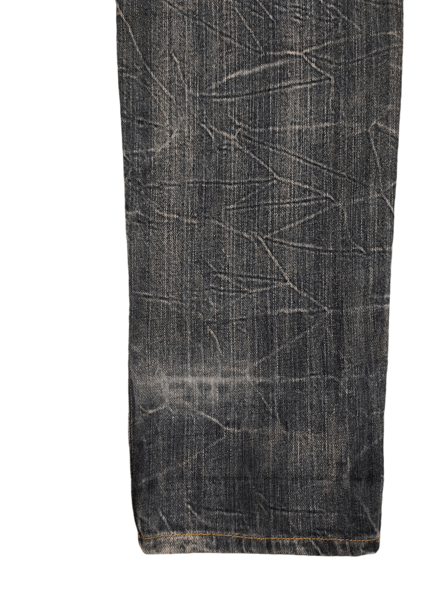 If Six Was Nine Vintage Y2k Back & Forth Clawmark Faded Double Waist Jeans Size US 31 - 13 Thumbnail