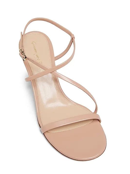 Gianvito Rossi os11x0126 Vitello Glove 55M Sandals in Peach Size US 6 / IT 36 - 4 Thumbnail