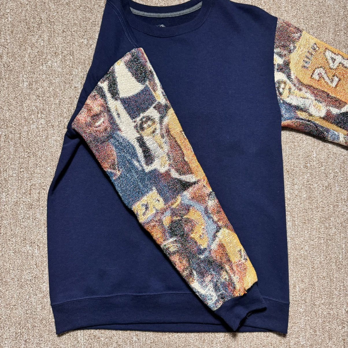 Fruit Of The Loom × Nike Kobe Bryant Custom Knit Sleeve Sweatshirt AMAZING DETAILS Size US S / EU 44-46 / 1 - 12 Thumbnail