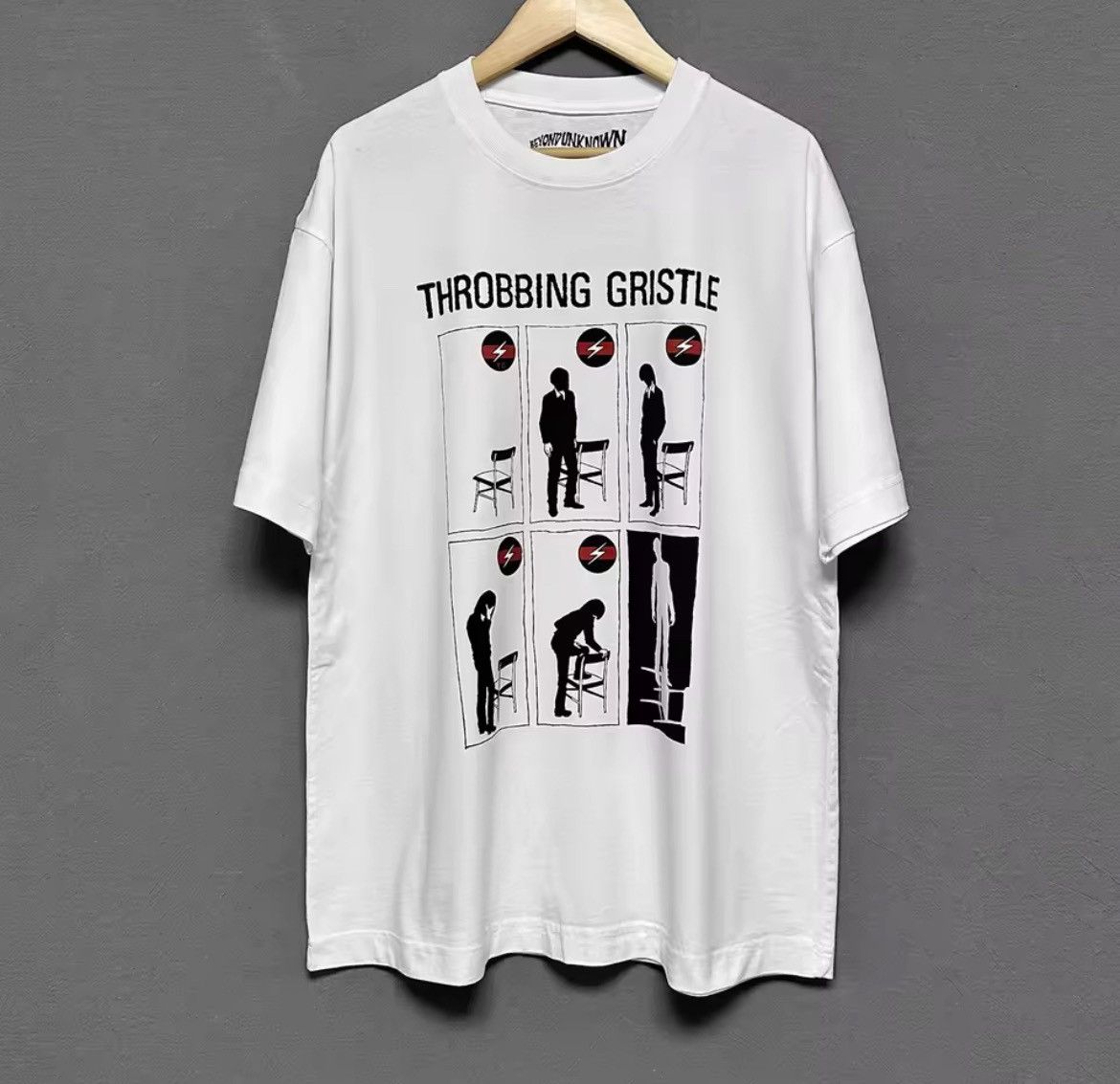 Vintage Throbbing Gristle Graphic Printed Cotton Tshirt Size US XL / EU 56 / 4 - 1 Thumbnail