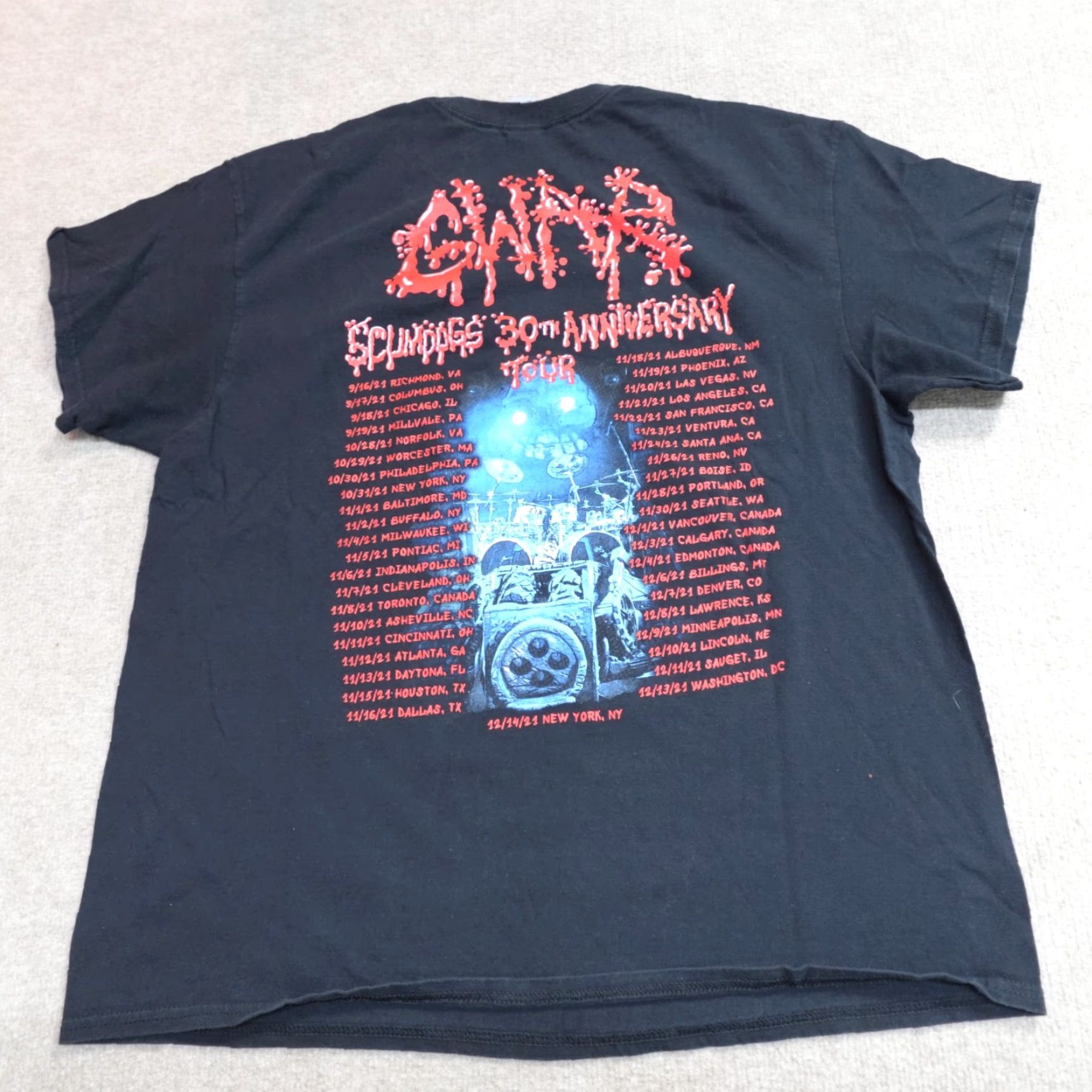 Vintage GWAR Shirt XL Black Scumdogs Live Double-Sided Tour Last Show New York Shirt Men XL Black Double-Sided Scumdogs Tour 90s? Size US XL / EU 56 / 4 - 3 Thumbnail
