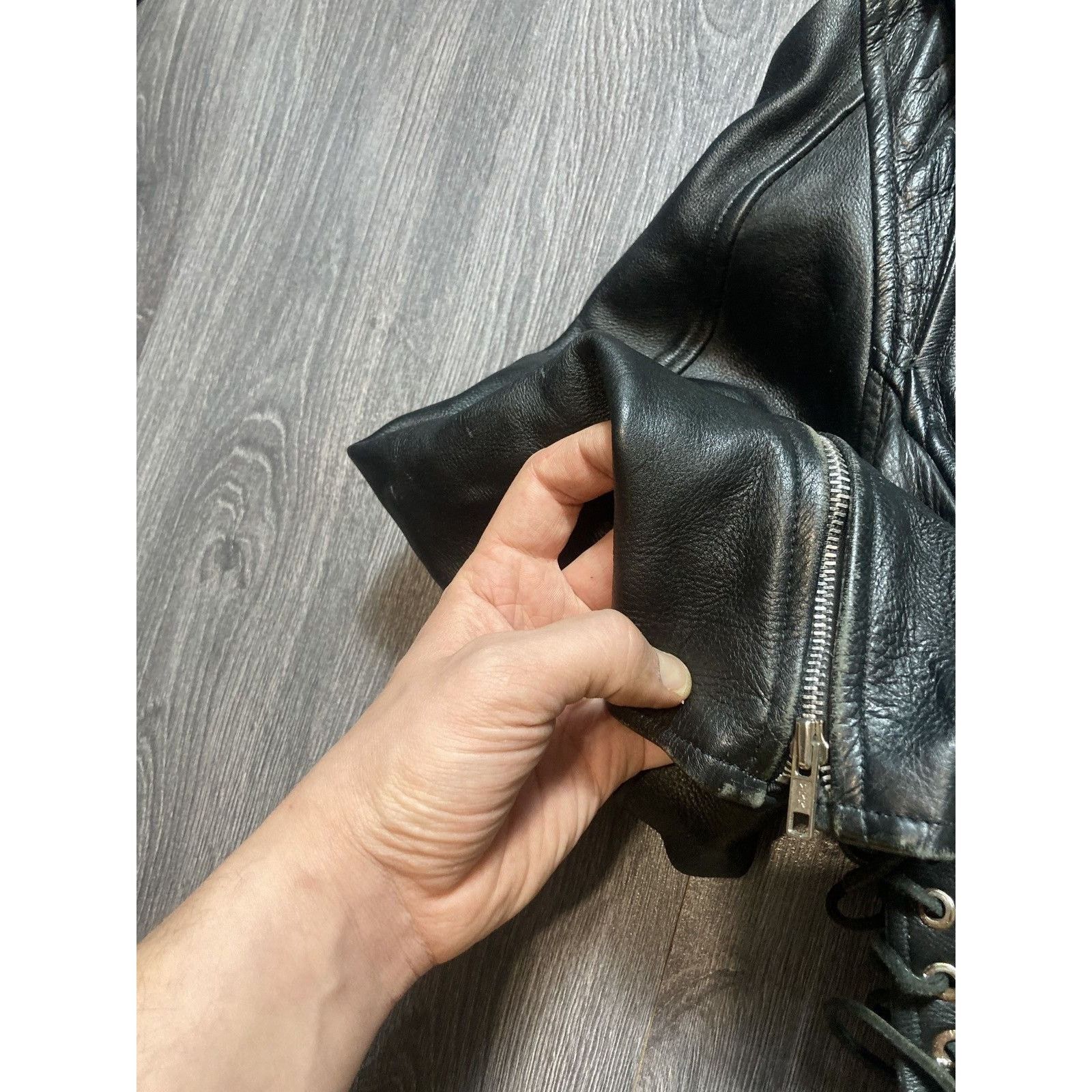 Genuine Leather 90s Opium Vintage Leather Bike Jacket Archive Size US L / EU 52-54 / 3 - 12 Thumbnail