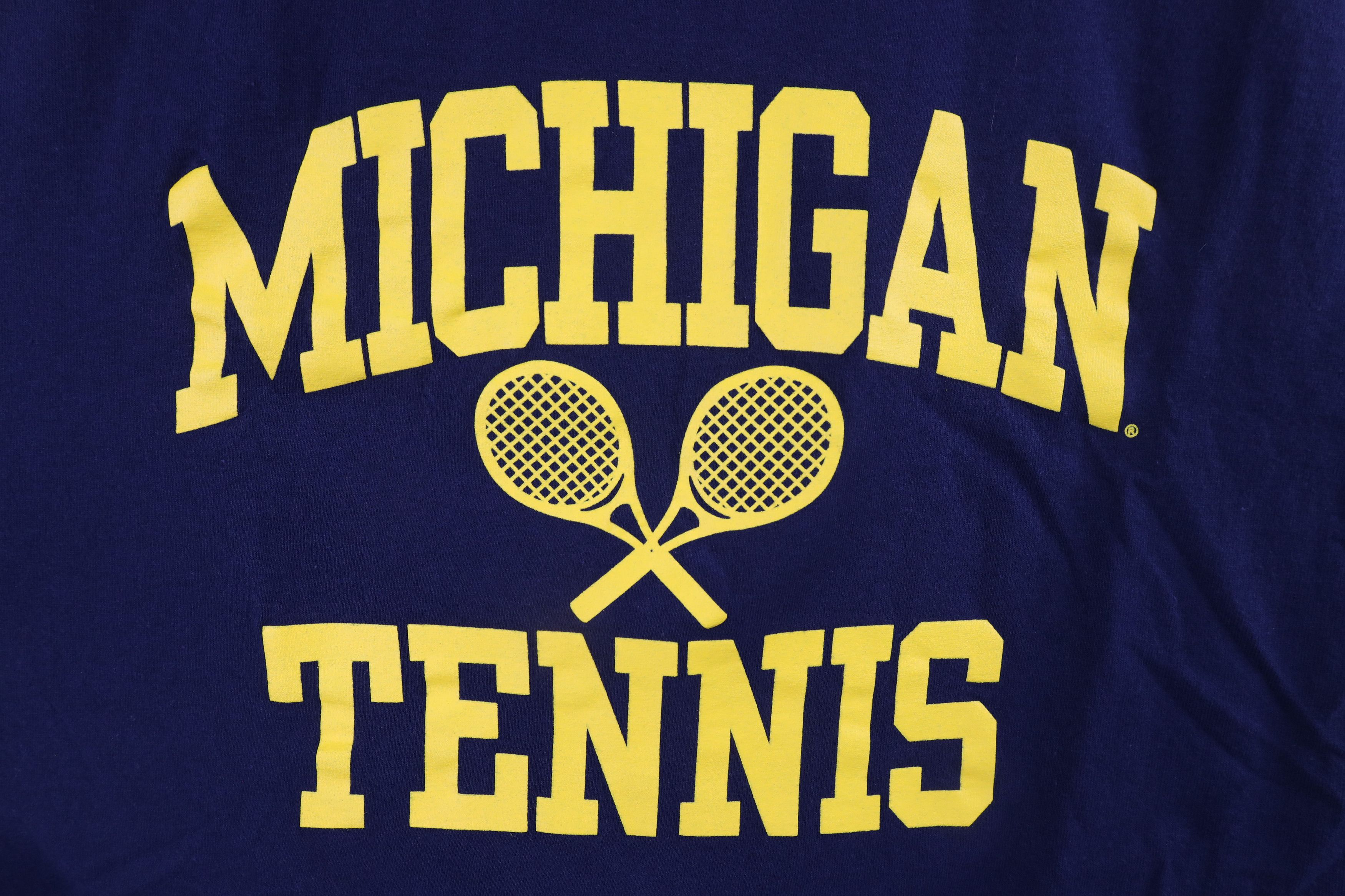 Vintage Vintage Issued University of Michigan Tennis T-Shirt Blue Size US XL / EU 56 / 4 - 4 Thumbnail