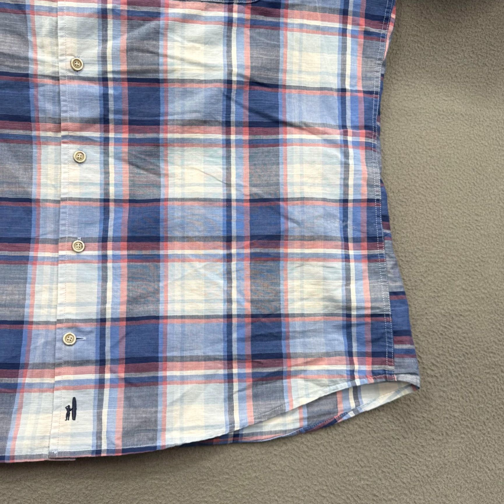 johnnie-O johnnie-O Shirt Mens Large Blue Plaid Long Sleeve Button-Up Casual Size US L / EU 52-54 / 3 - 7 Thumbnail