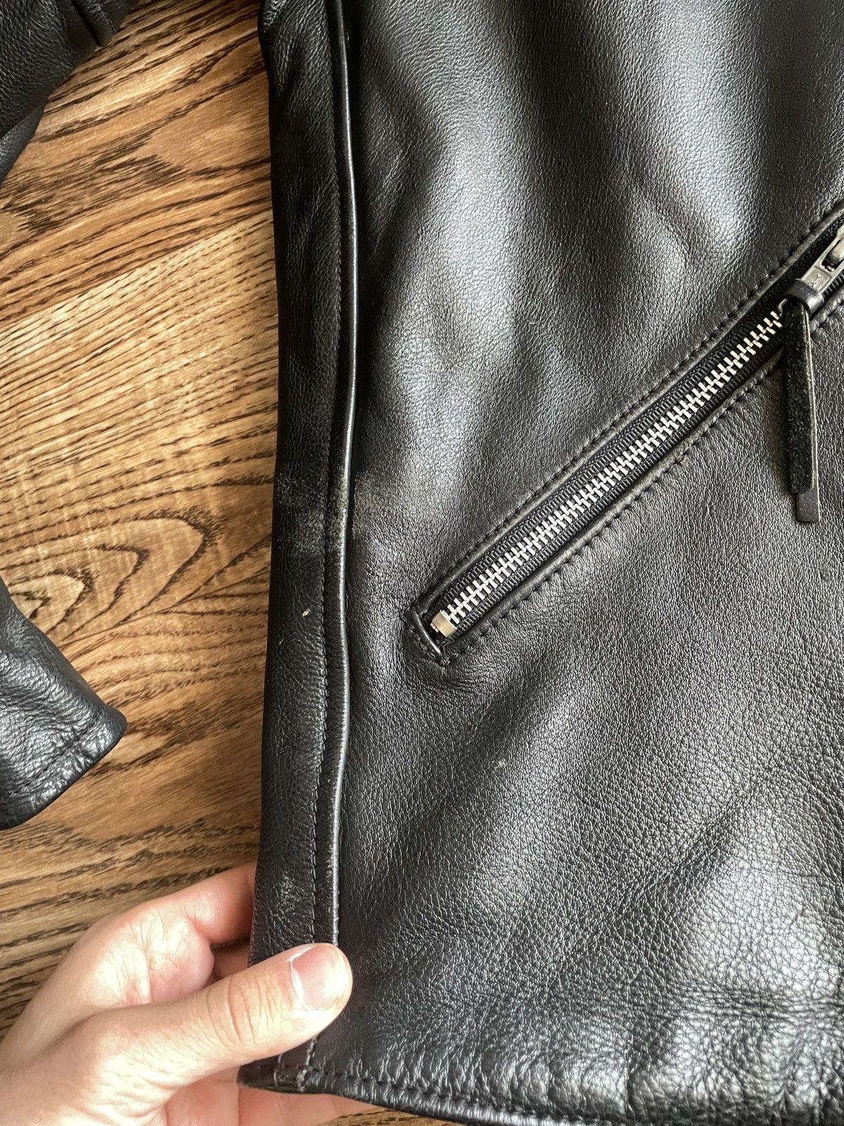Harley Davidson × Vintage CRAZY HARLEY DAVIDSON LEATHER JACKET Size US XL / EU 56 / 4 - 8 Thumbnail