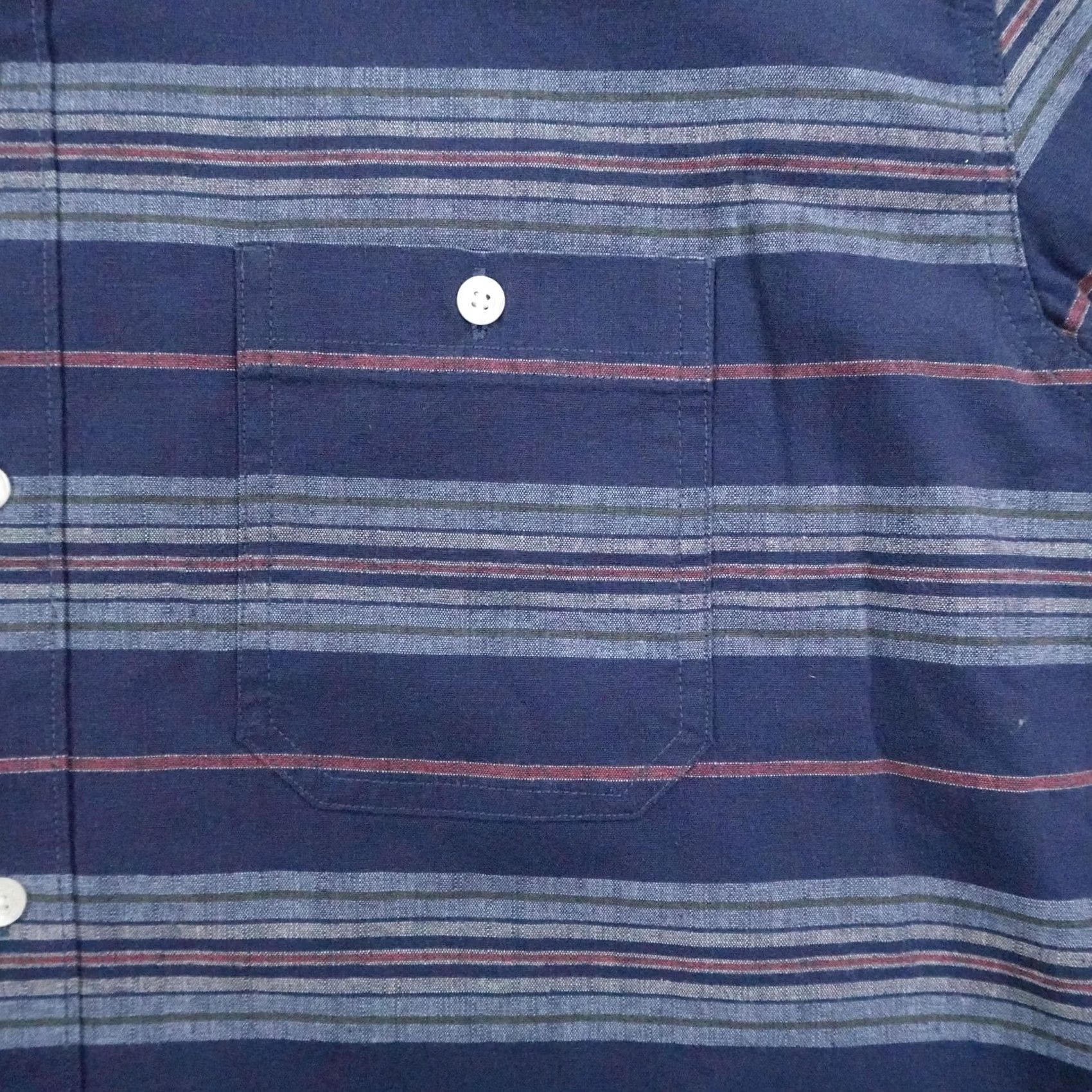 Vintage LL Bean Shirt Mens XL Blue Stripes Chambray Comfort Stretch Button Up Flex NEW Size US XL / EU 56 / 4 - 3 Thumbnail