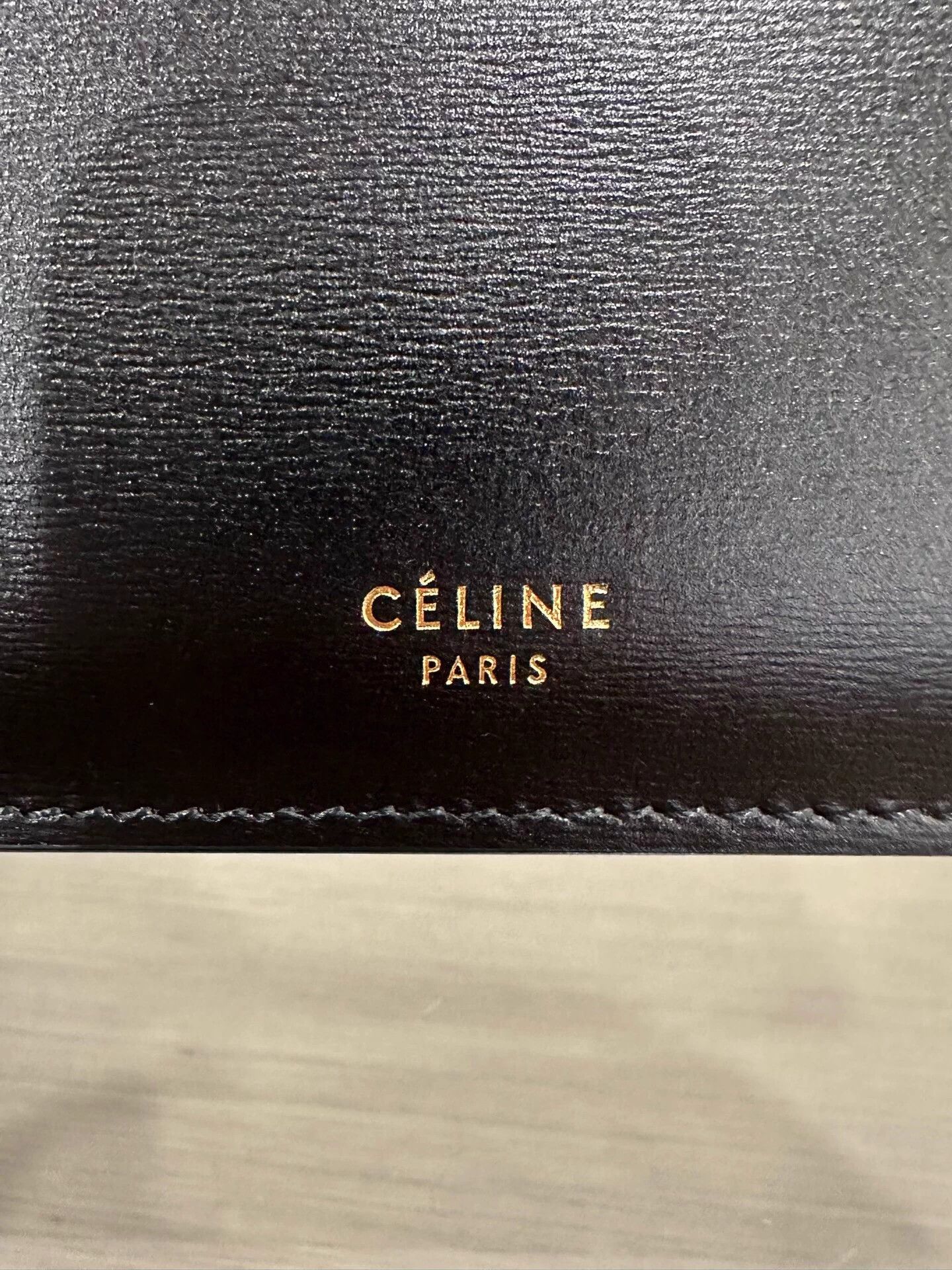 Celine Celine Clasp Black Medium 33cm Gold Logo Jolie Size ONE SIZE - 4 Thumbnail