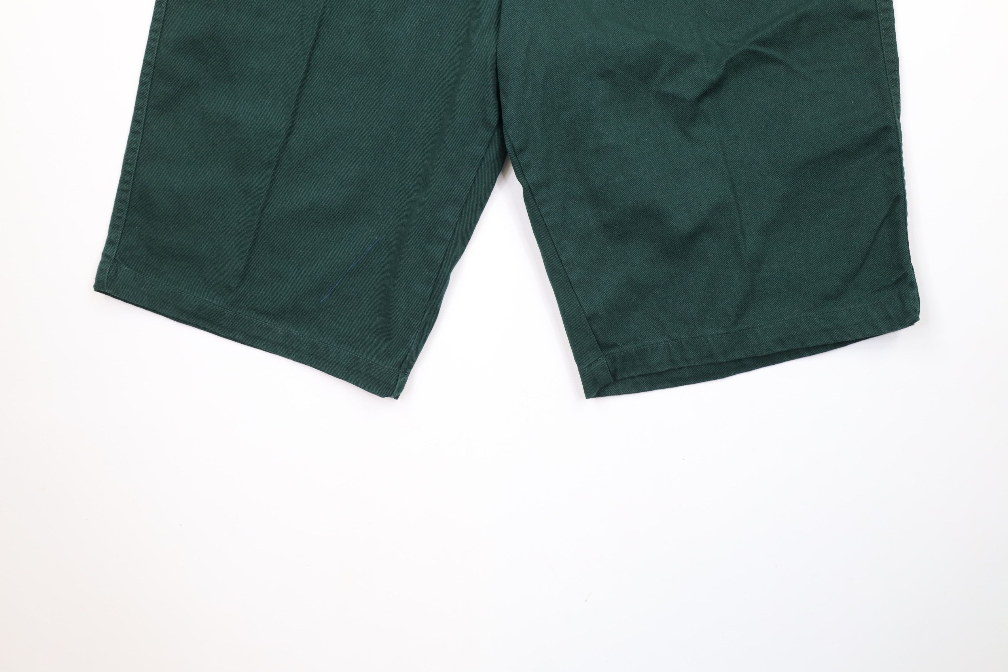 Vintage NOS Vintage 90s Streetwear Fit Denim Shorts Jorts Green Size US 34 / EU 50 - 4 Thumbnail