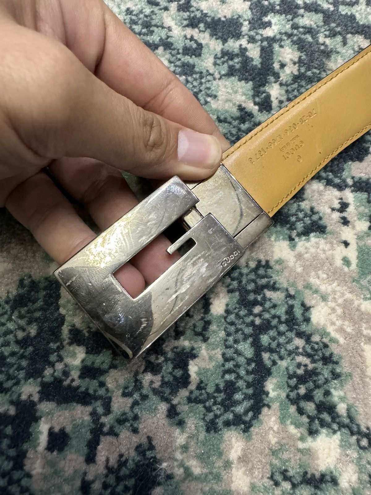 Gucci VINTAGE GUCCI BI-WAY LEATHER BELT Size 28 - 5 Thumbnail