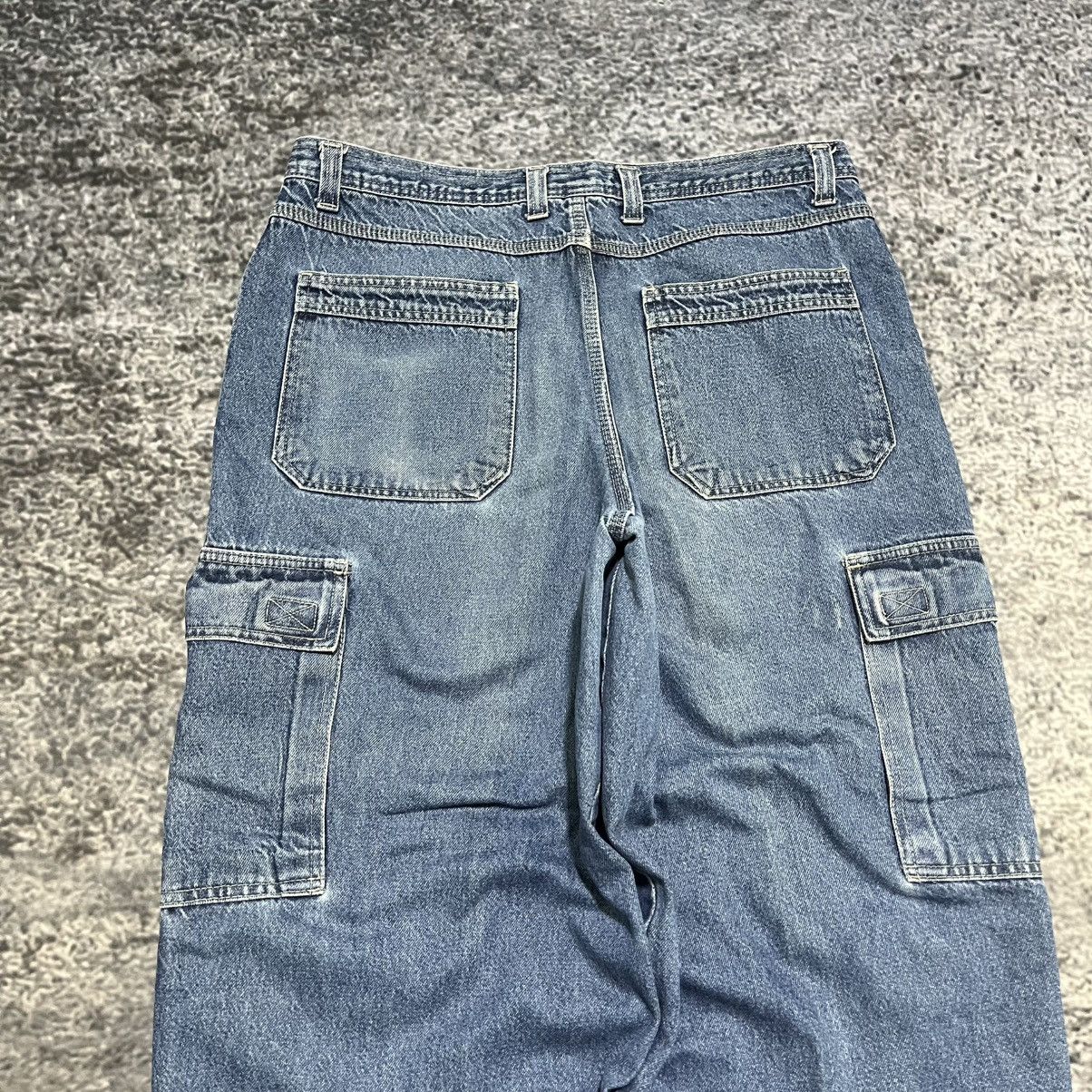 Faded Glory Vintage Y2K Faded Glory Baggy Wide Leg Skater Cargo Jeans Size US 36 / EU 52 - 3 Thumbnail