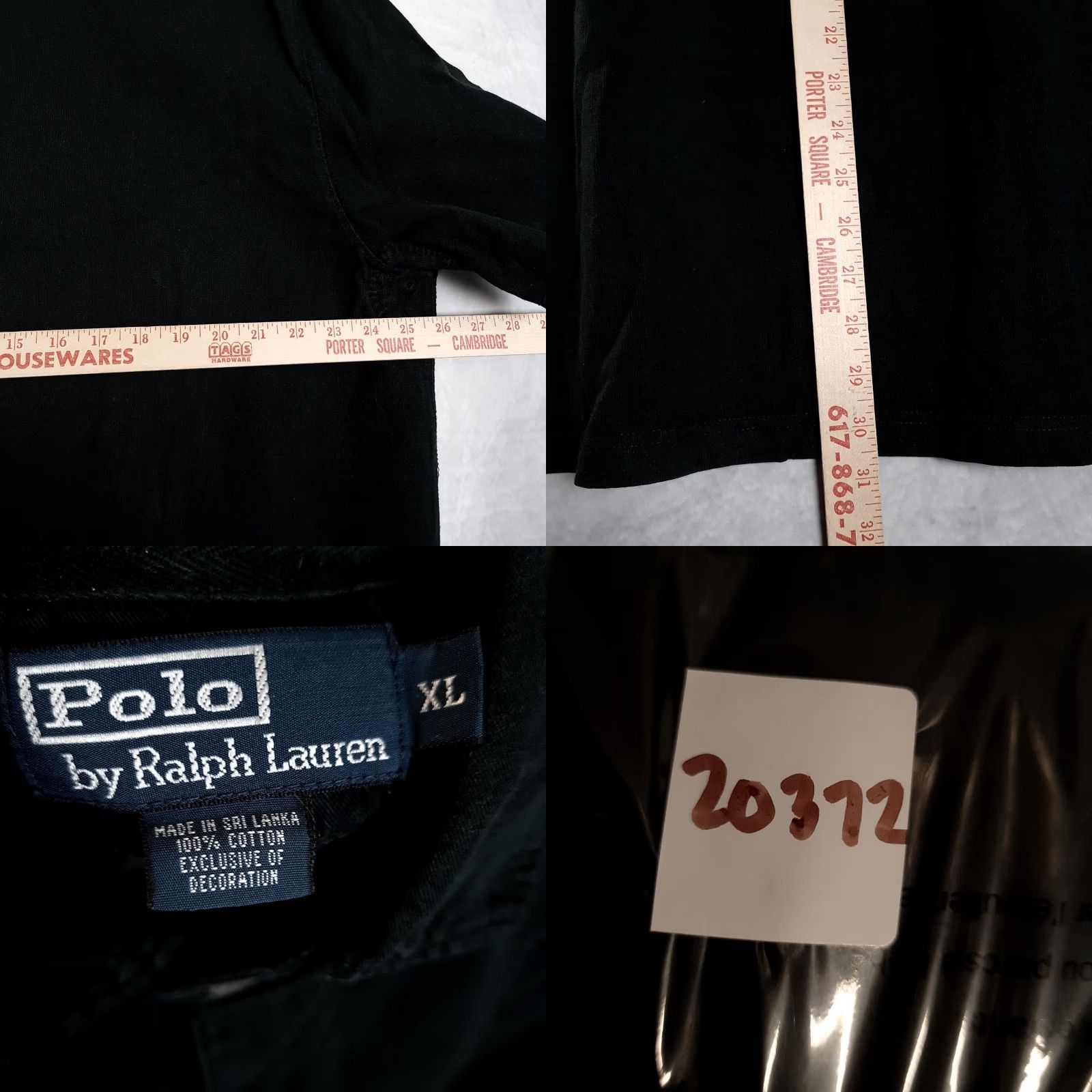 Polo Ralph Lauren VINTAGE Polo Ralph Lauren Polo Shirt Mens XL Black RL Athletic Eagle 10 Embroidered Size US XL / EU 56 / 4 - 9 Thumbnail