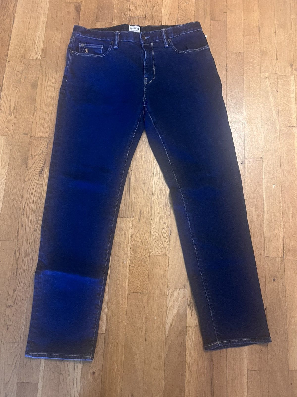 Todd snyder 34x32 straight fit denim jeans dark blue