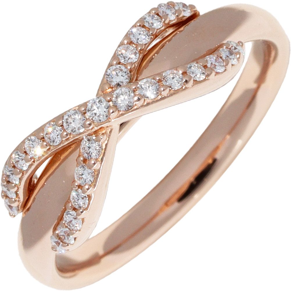 Tiffany & Co. Tiffany & Co Tiffany & Co K18PG Diamond Infinity Ring Metal Ring 2300207 in Great Condition Size ONE SIZE - 1 Thumbnail
