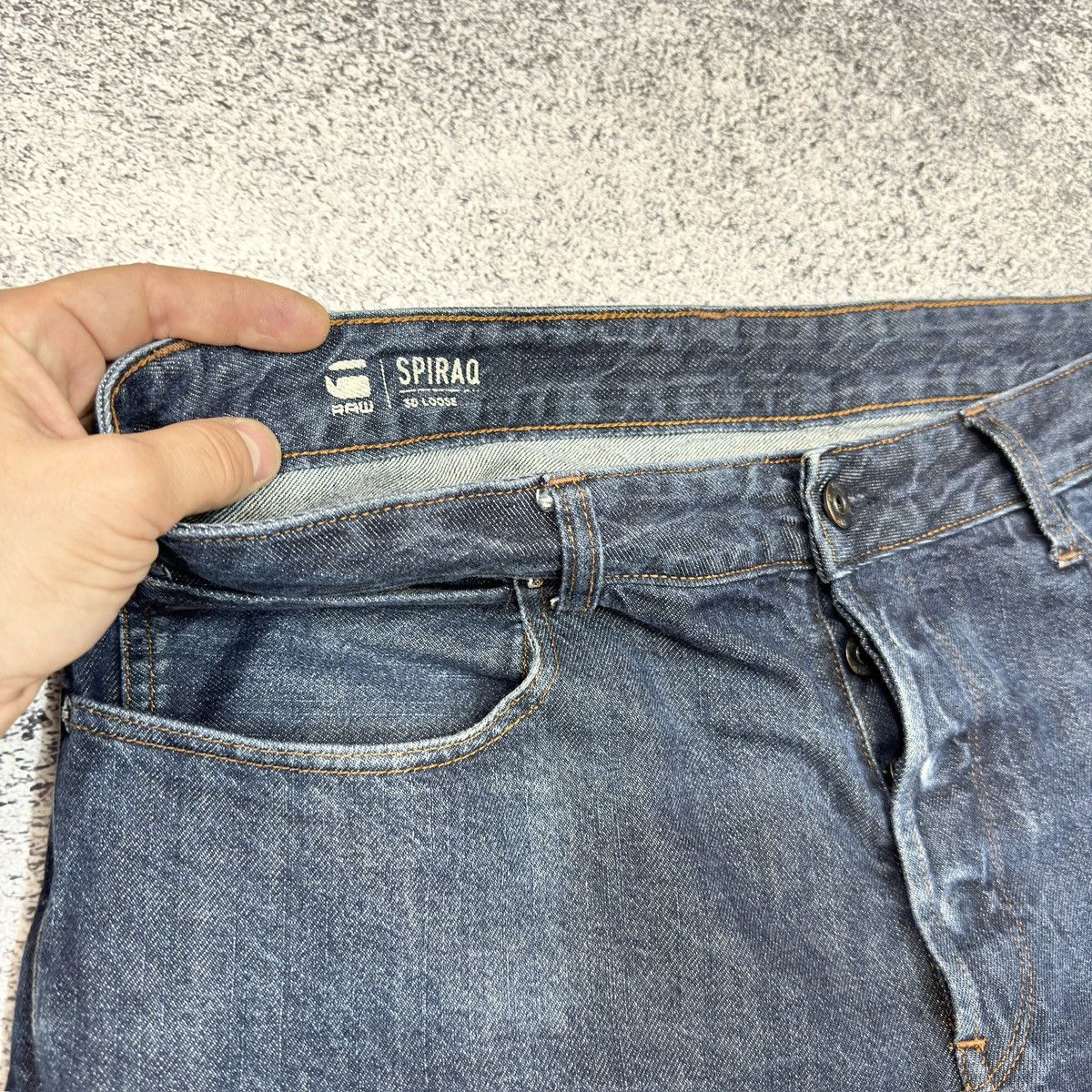 Designer × G-Star G-Star Raw Spiraq 3D Loose Fit Mens Jeans 34/32 Size US 34 / EU 50 - 6 Thumbnail