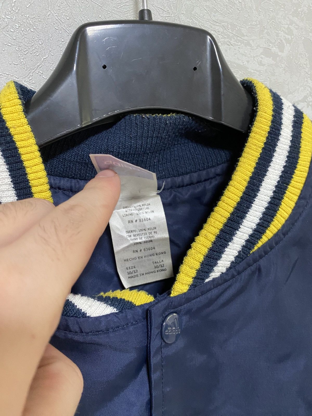 Adidas Vintage 80s Adidas made in Hong Kong Michigan Wolverines Size US M / EU 48-50 / 2 - 4 Thumbnail