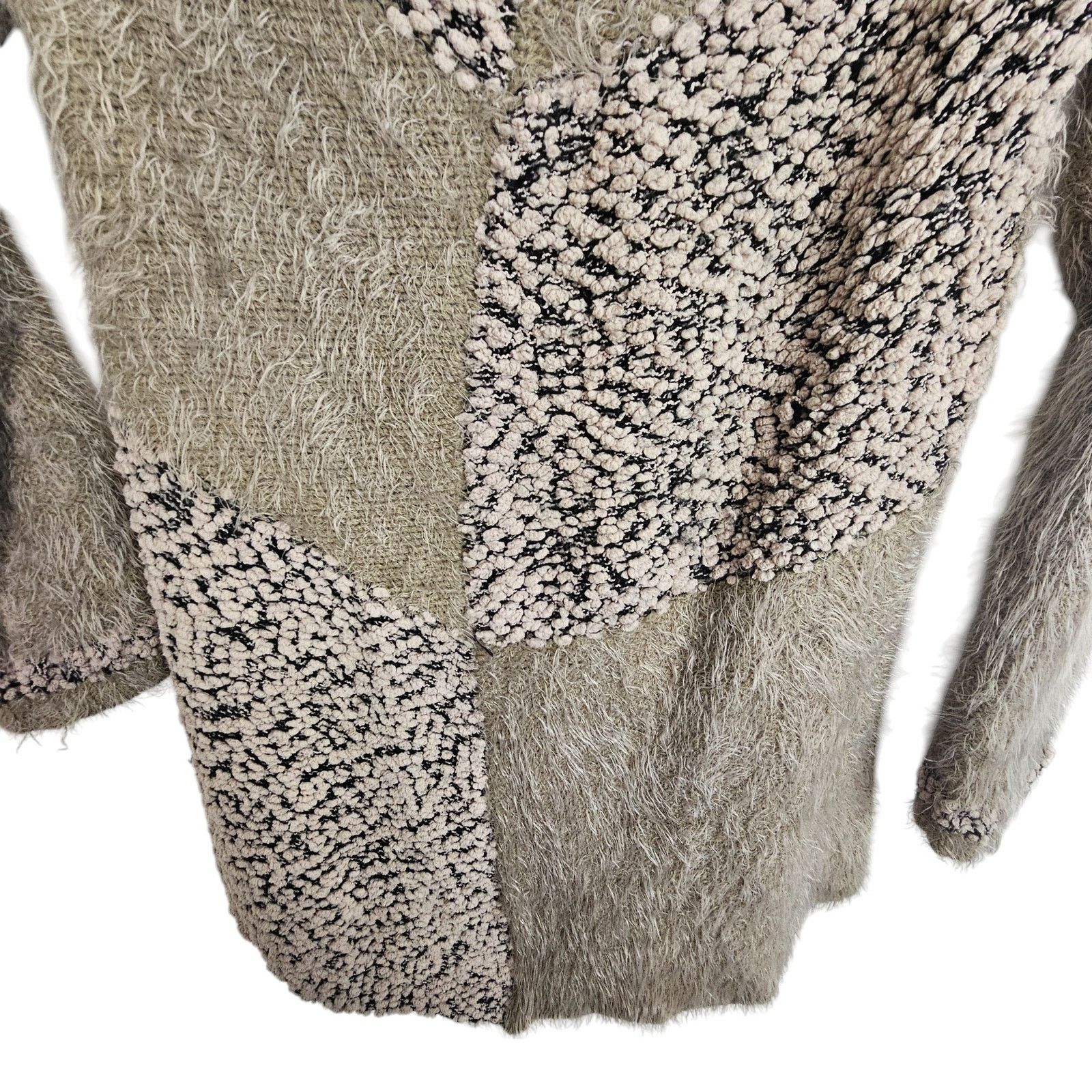 Pretty Green Vintage Pretty Angel Y2K Patchwork Wool Fuzzy Sweater XS Size XS / US 0-2 / IT 36-38 - 3 Thumbnail