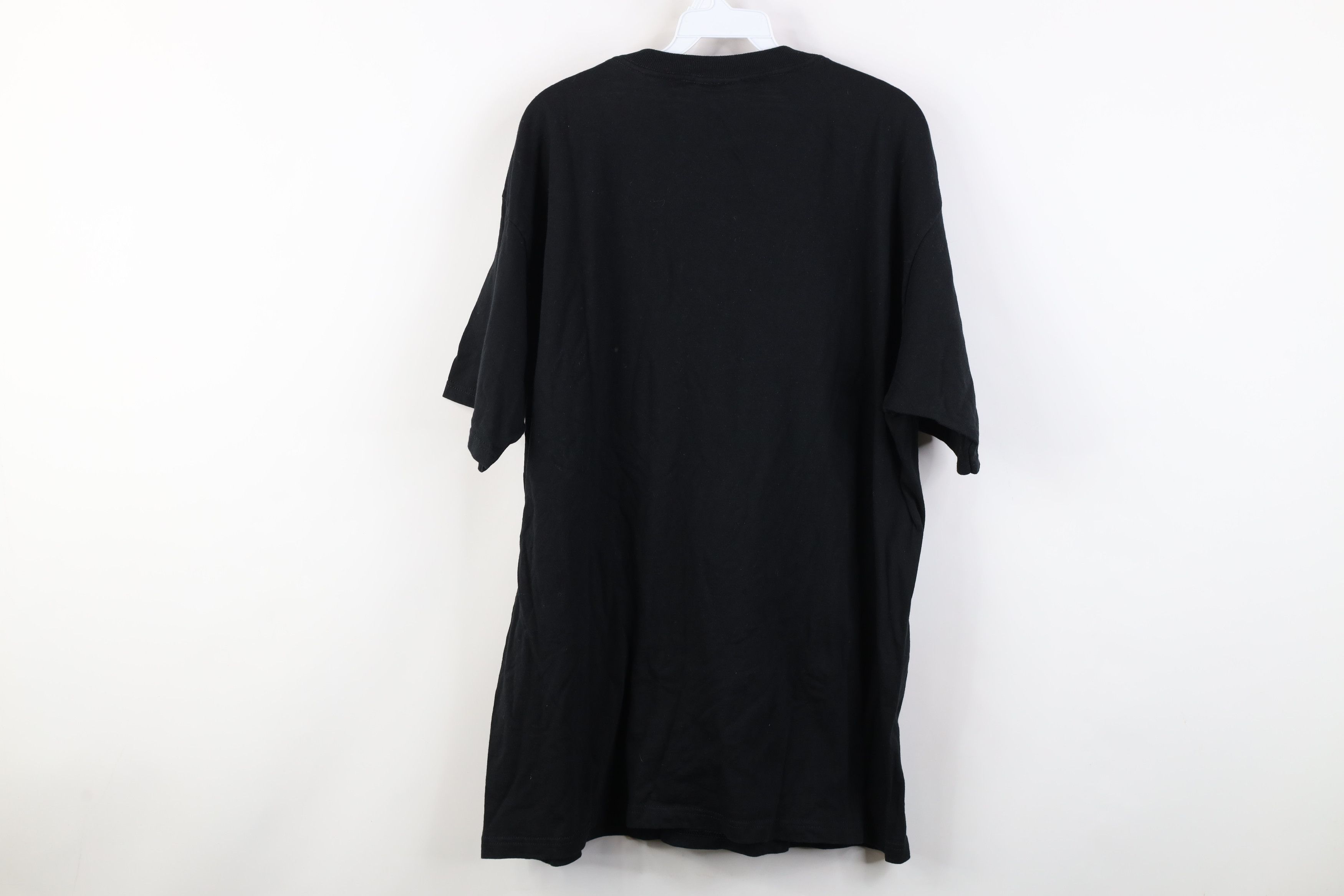 Vintage Vintage 90s Y2K Streetwear Blank Heavy Cotton T-Shirt Black Size US XL / EU 56 / 4 - 10 Thumbnail