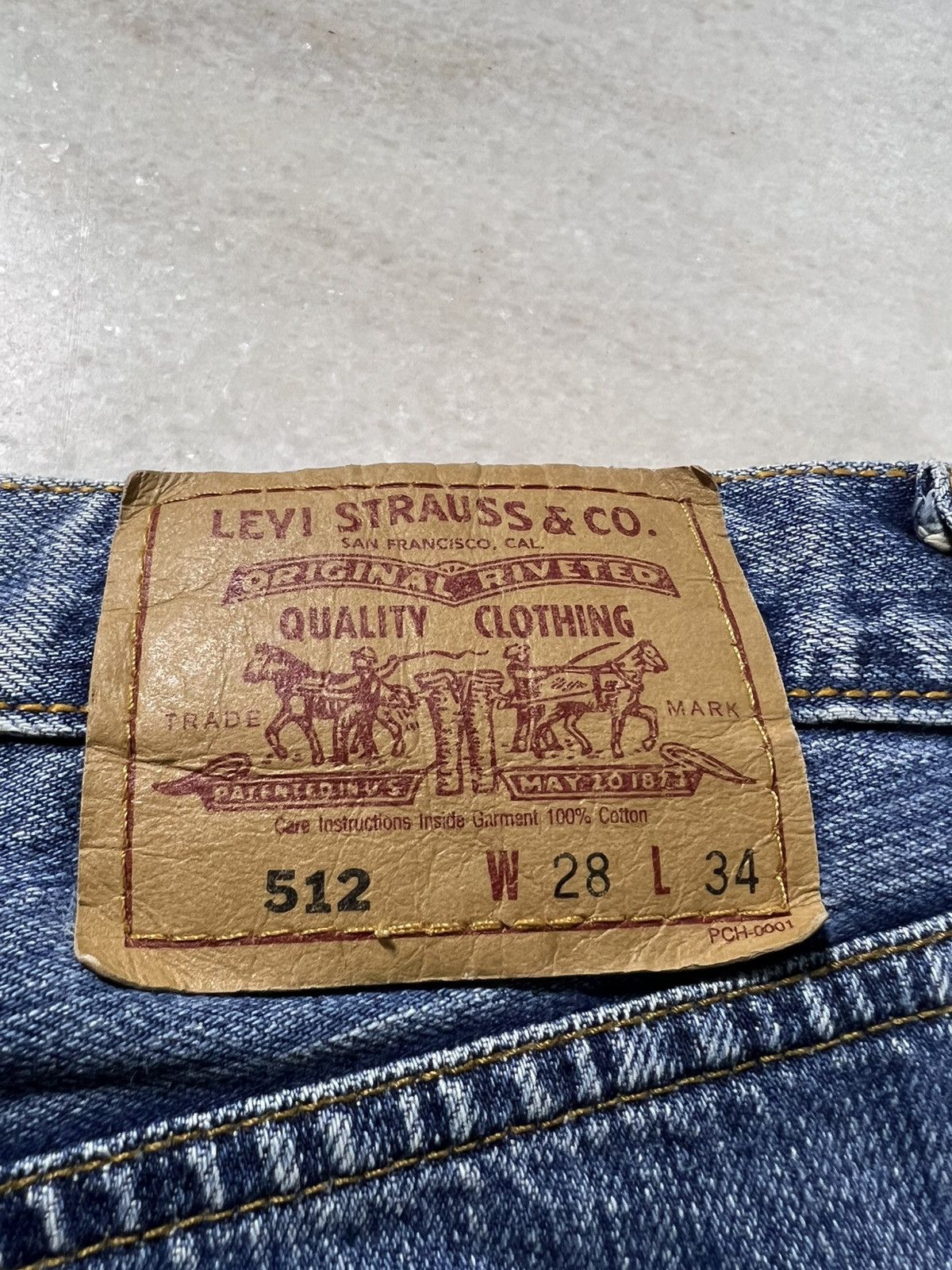 If Six Was Nine × Levi's 💥Baggy💥Vintage 90’s Levis 512 Washed Jeans Very Rare Size US 28 / EU 44 - 15 Thumbnail