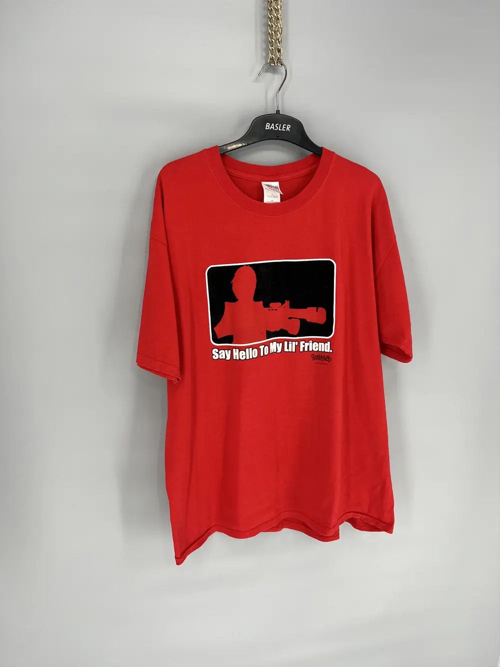 Band Tees × Vintage Vintage 90s Scarface Say Hello To My Lil’ Friend Streetwear Size US XL / EU 56 / 4 - 2 Thumbnail