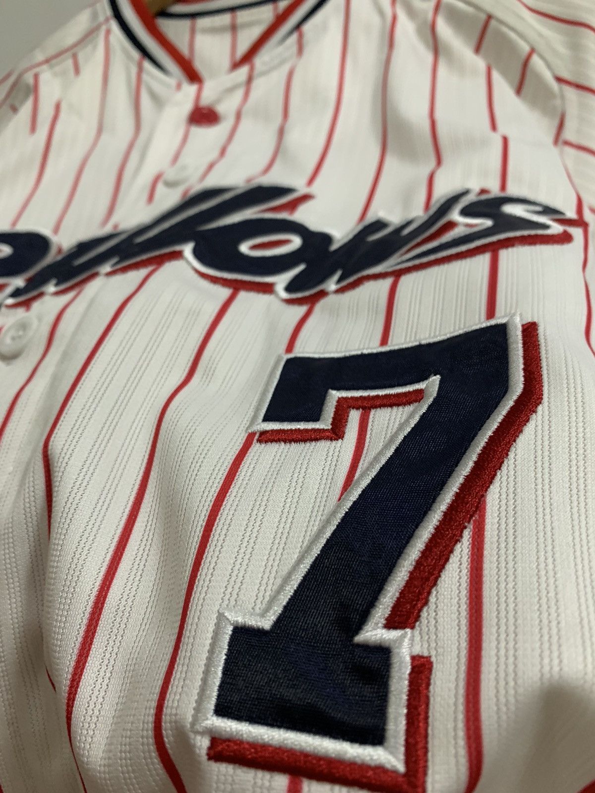 MLB × Majestic Swallows Nagaoka Baseball Jersey Size US S / EU 44-46 / 1 - 7 Thumbnail
