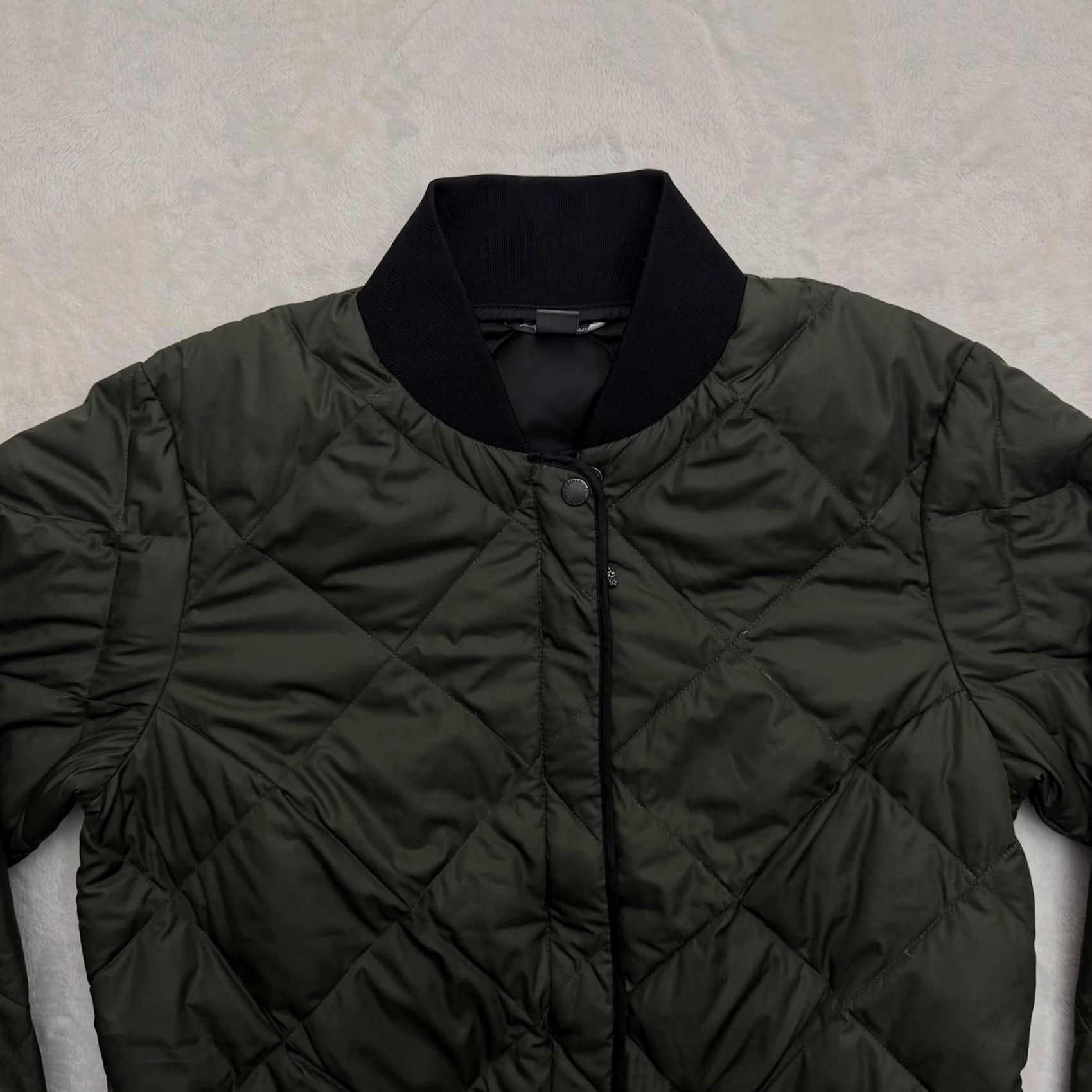 Eddie Bauer Eddie Bauer Quilted Jacket Coat Womens Small Down Fill Bomber Full Zip Mid-Length Long Sleeve Green Size S / US 4 / IT 40 - 2 Thumbnail