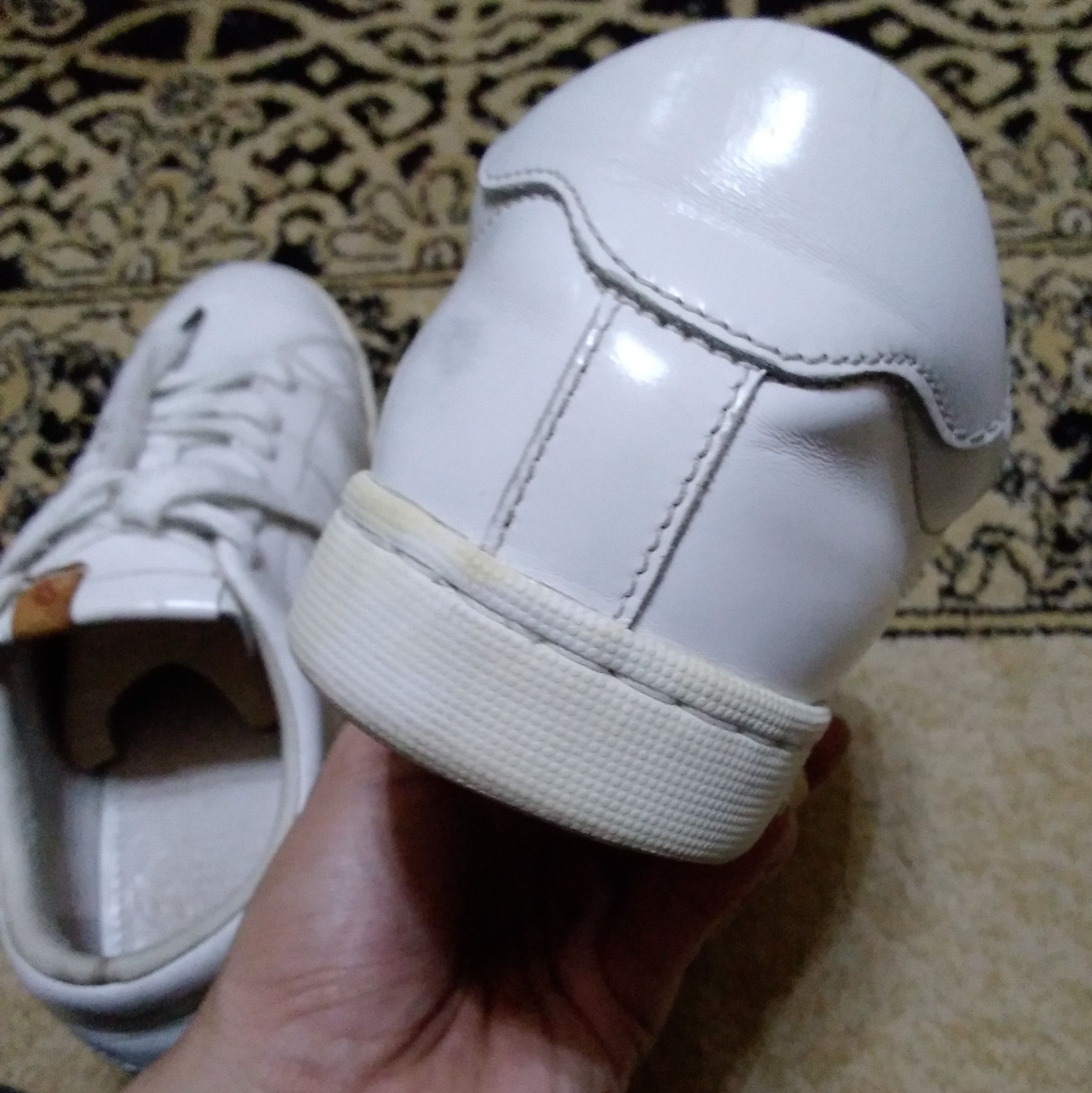 Visvim Foley folk leather white sneakers Size US 8 / EU 41 - 3 Thumbnail