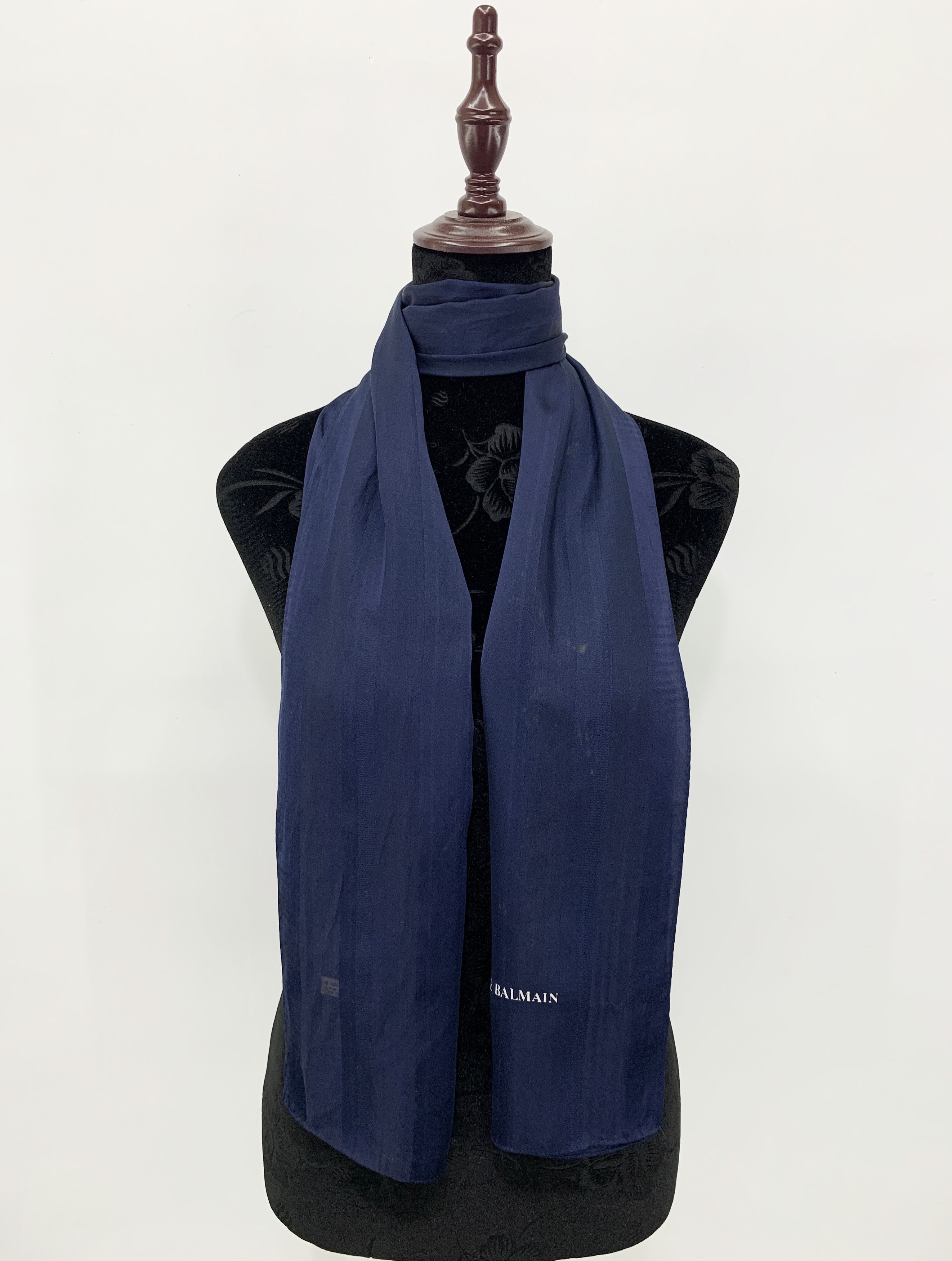 Vintage Pierre Balmain Silk Scarf Neckwear SCA793