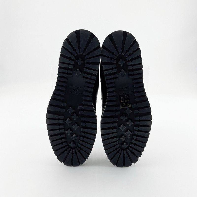 Louis Vuitton Louis Vuitton Black Leather Lace-Up Boots 0079 Size US 9.5 / IT 39.5 - 4 Thumbnail