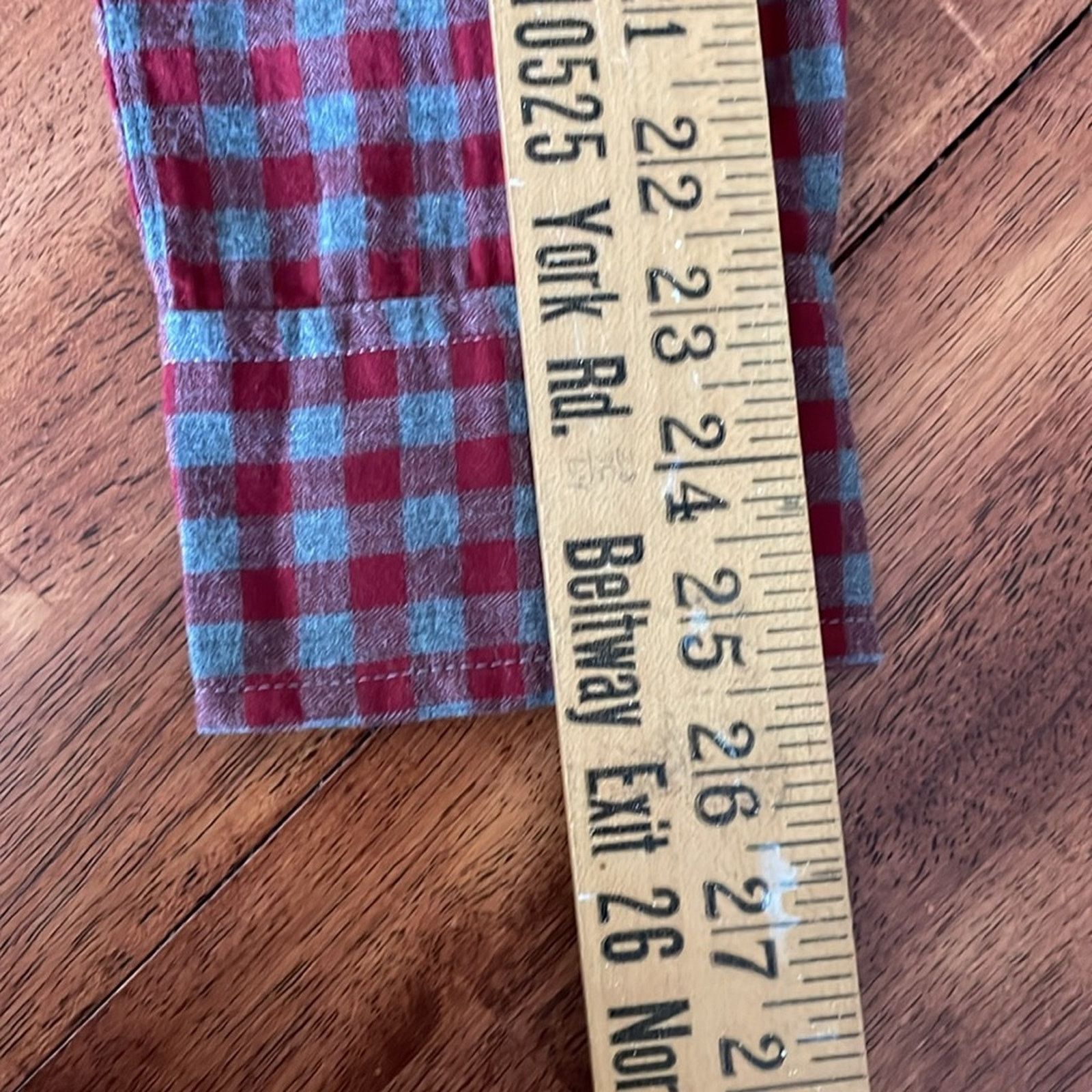 Bonobos Bonobos Slim Fit Plaid Flannel Long Sleeve Shirt Red Gray S Size US S / EU 44-46 / 1 - 9 Thumbnail