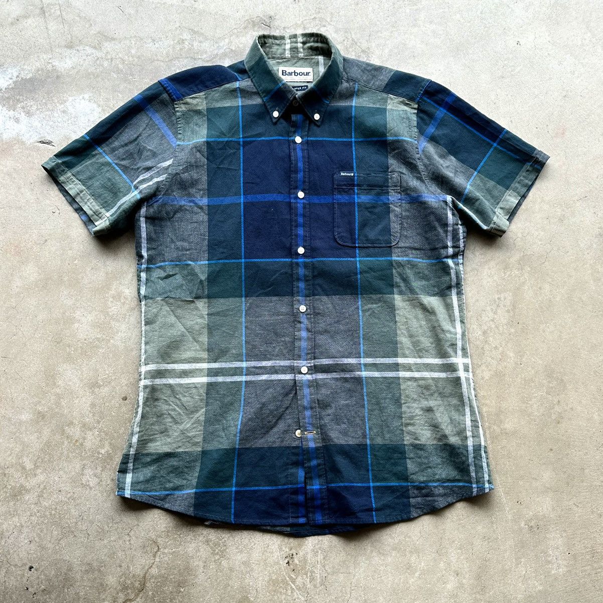 Barbour Barbour Shirt Men Size Medium Plaid Linen Blend Short Sleeve Size US M / EU 48-50 / 2 - 1 Thumbnail