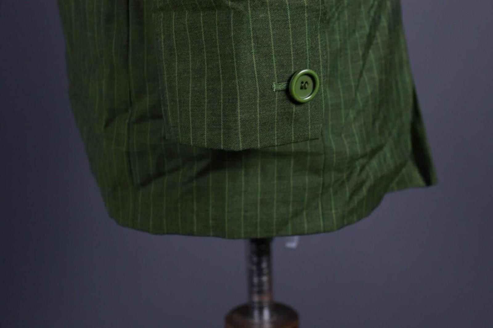 Christian Dior Monsieur Mondi Green Wool Mohair Coat Blazer Jacket Size 38 Size M / US 6-8 / IT 42-44 - 7 Thumbnail