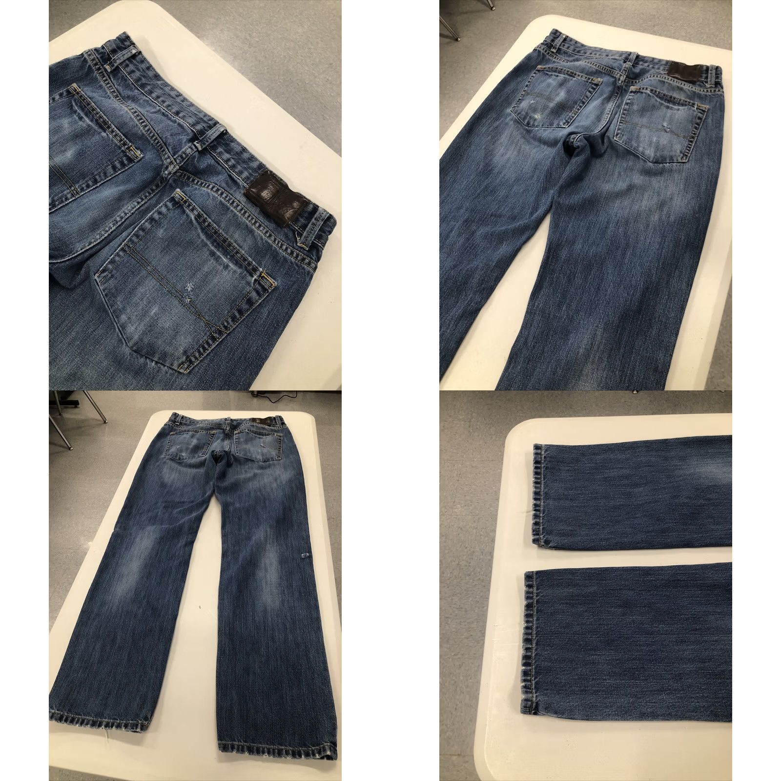 Tommy Hilfiger VINTAGE Tommy Hilfiger Jeans Mens 31X32.5 Blue Straight Zip Up Medium Wash Jeans Mens Regular Blue 5-Pocket Denim Cotton Size US 31 - 8 Thumbnail