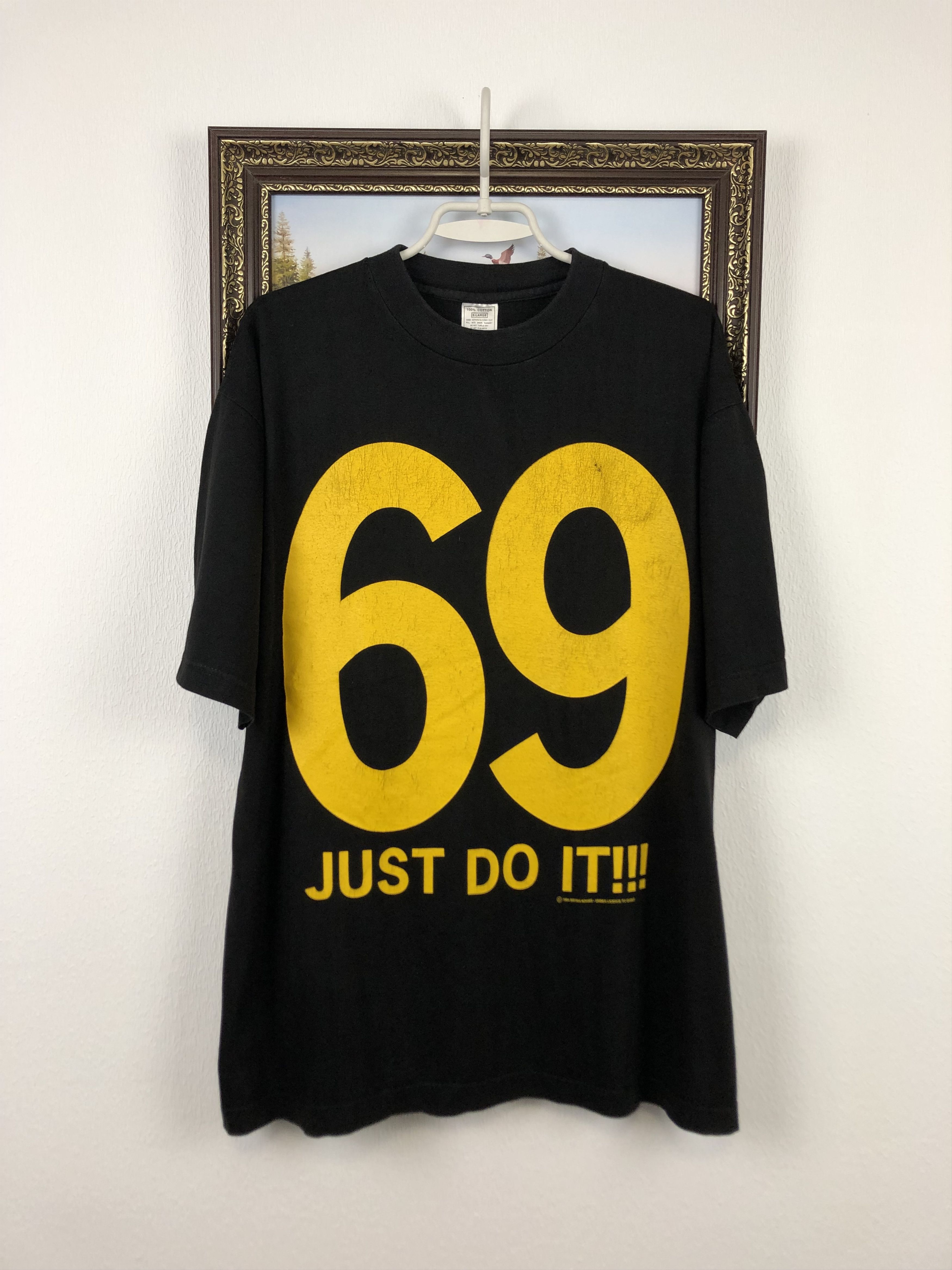 image of Band Tees Vintage 1994 Bryan Adams 69 Just Do It Tour Band T-Shirt Tee in Black, Men's (Size XL)