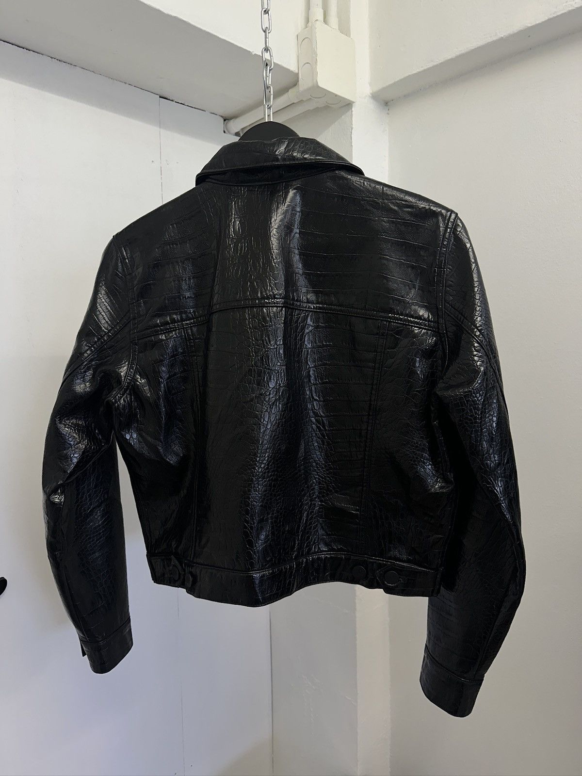 Jean Paul Gaultier Jean Paul Gaultier Cropped Leather Jacket Size S / US 4 / IT 40 - 6 Thumbnail