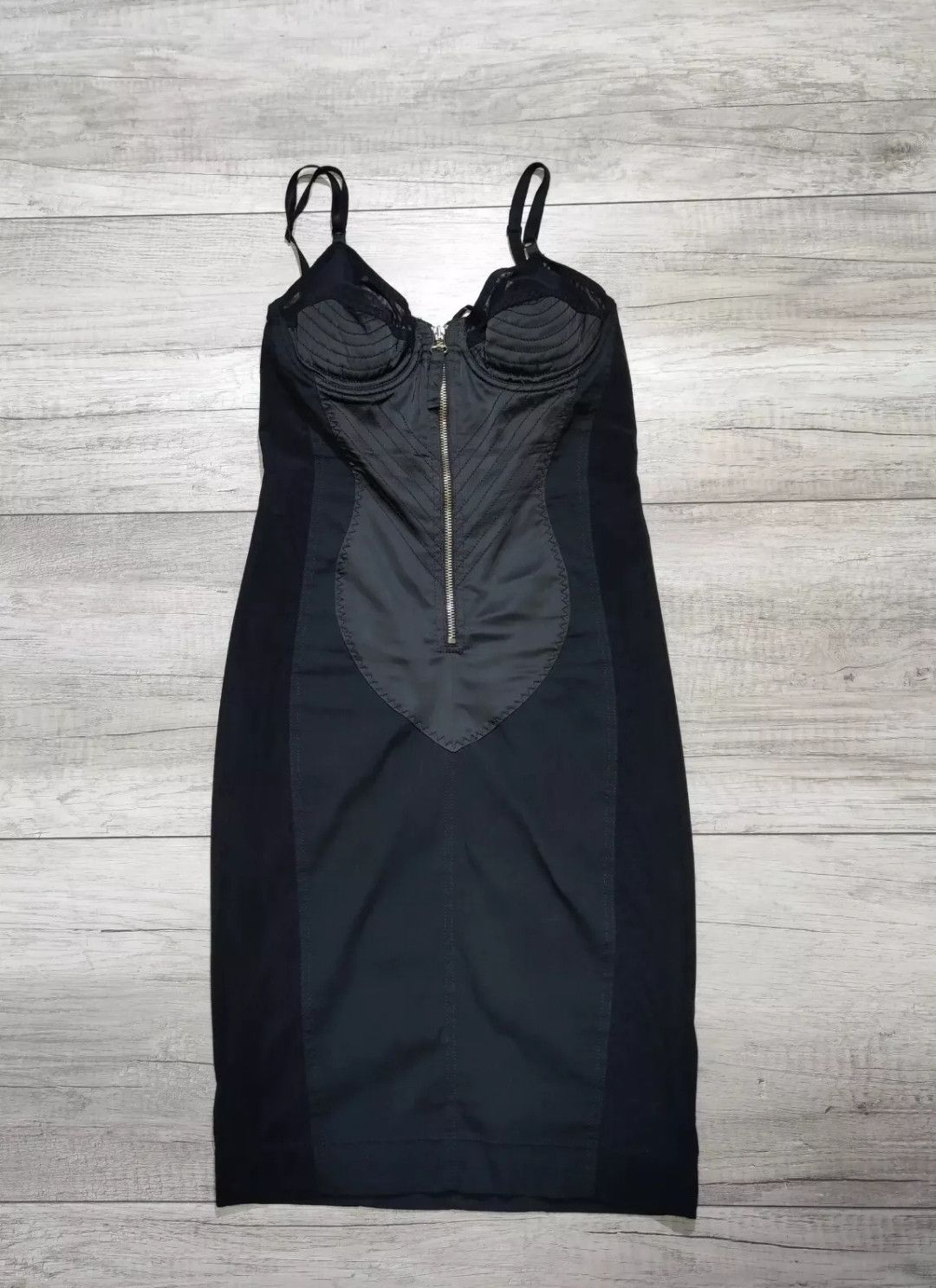 Jean Paul Gaultier Jean Paul Gaultier 90's Vintage Cone Bra Corset Black Dress Size M / US 6-8 / IT 42-44 - 2 Thumbnail