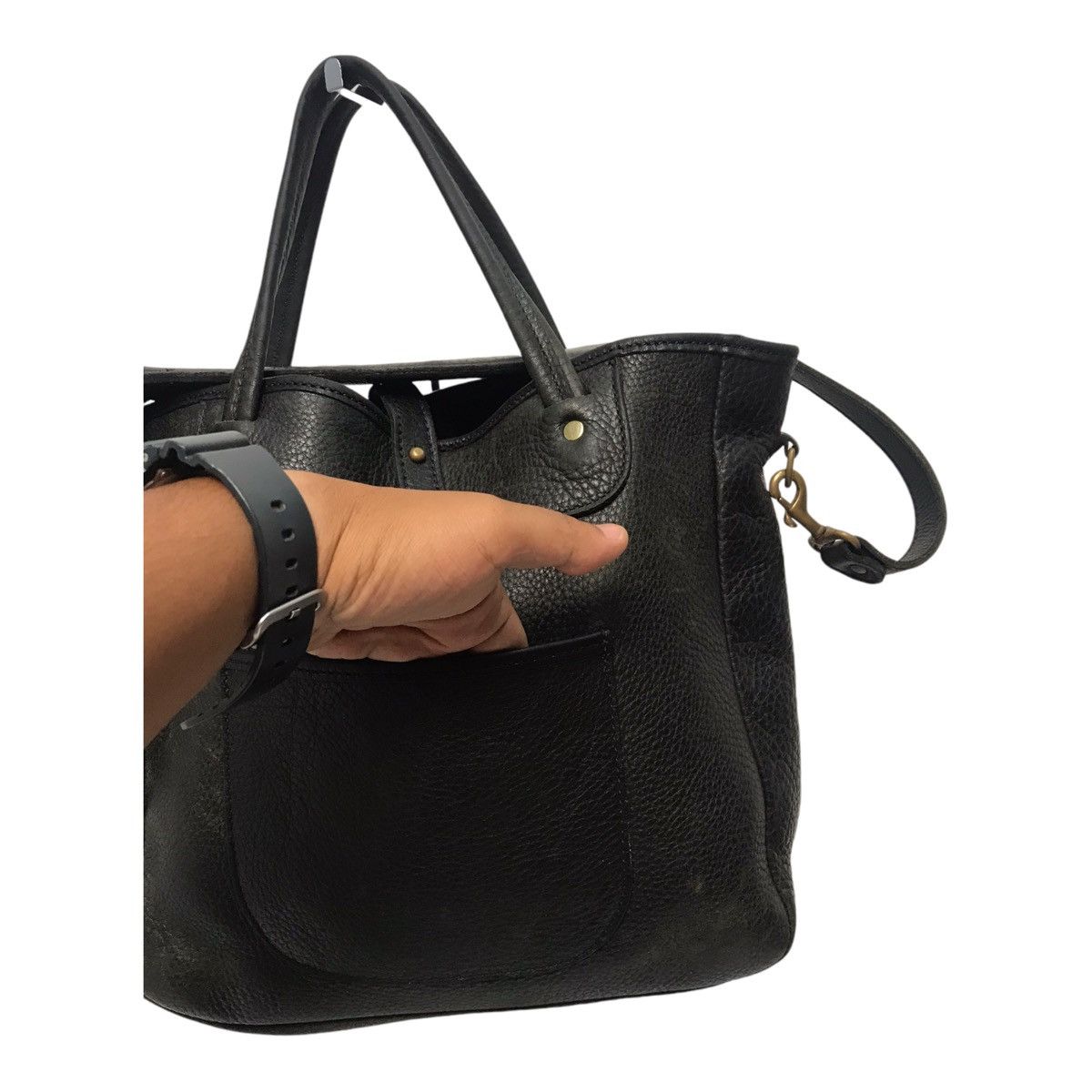 If Six Was Nine × Japanese Brand × Vintage Tory Full Leather Two way USA Sling/Tote Bag Size ONE SIZE - 4 Thumbnail